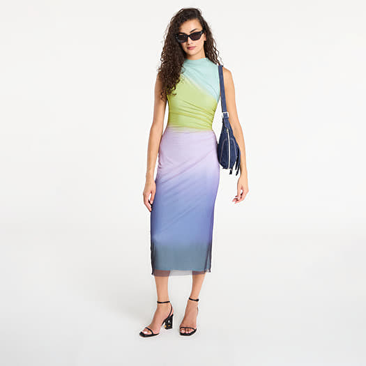 dress that ties at neck Italian Summer Tie Neck Midi Dress Black