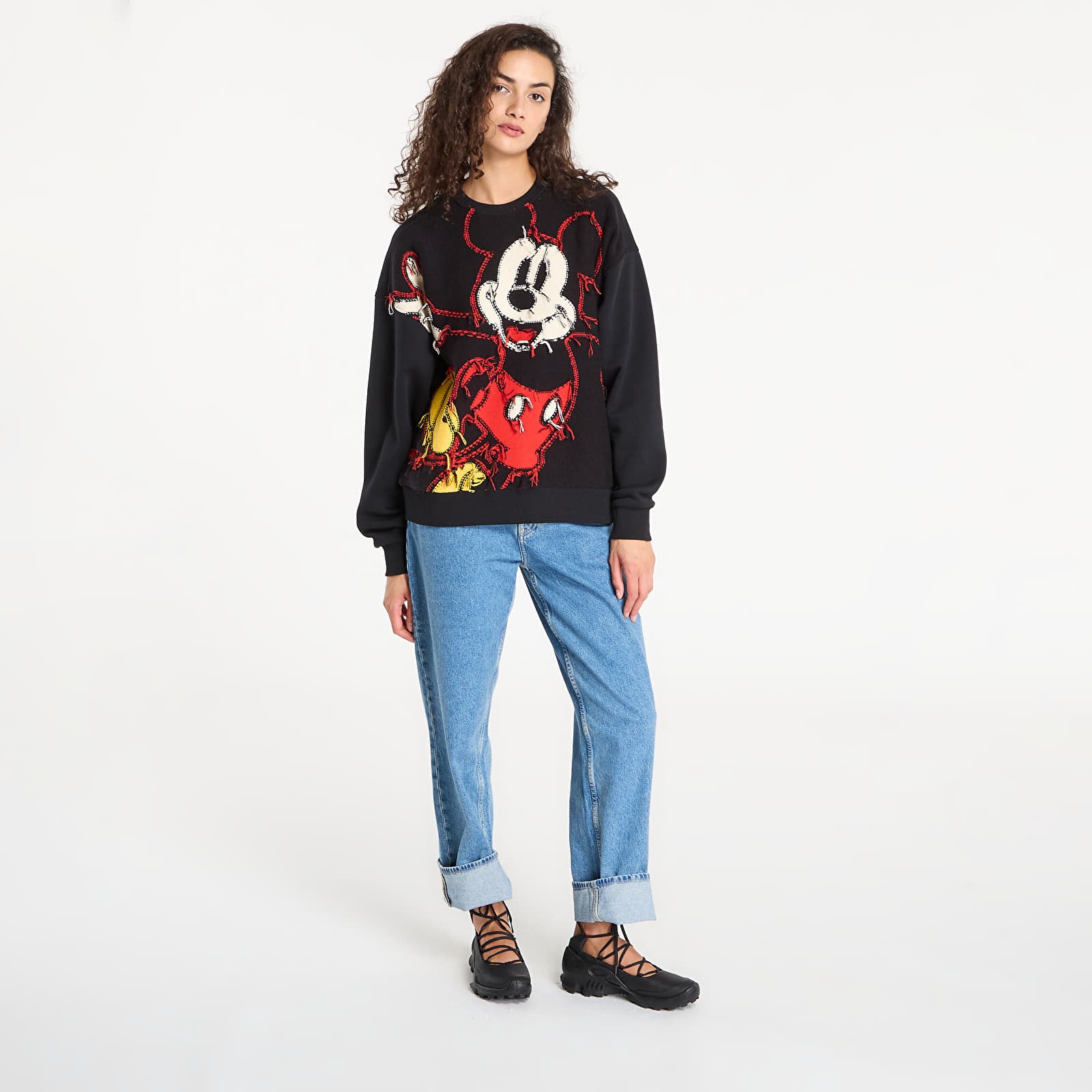 Суичърти Desigual Hello Mickey Sweatshirt Black