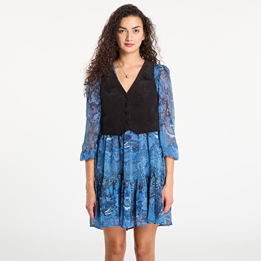 Desigual Chaleco Dress Azul Oscuro