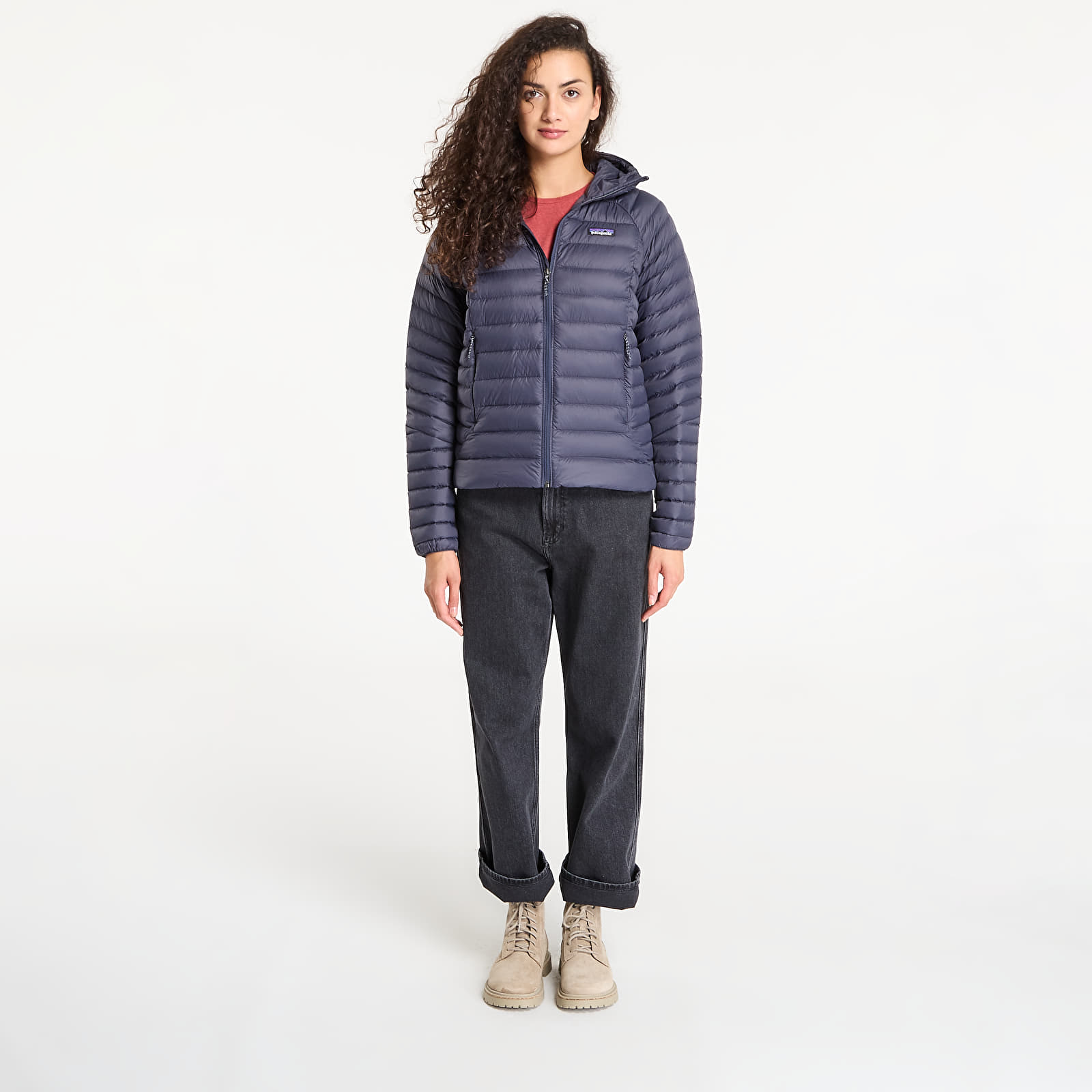 Jakker Pataognia W's Down Sweater Hoody Smolder Blue