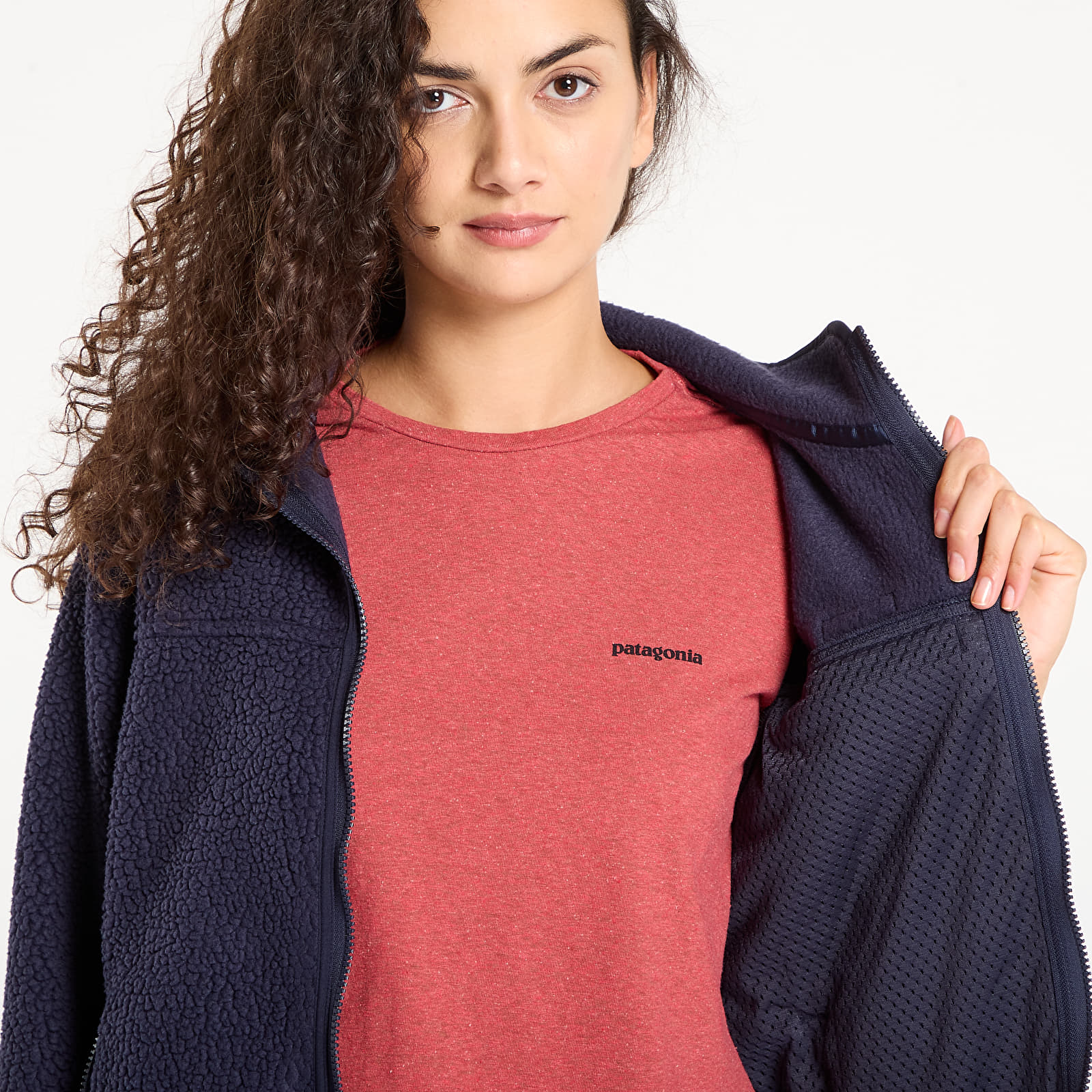 Jakker Pataognia W's Retro Pile Jacket Sunken Blue