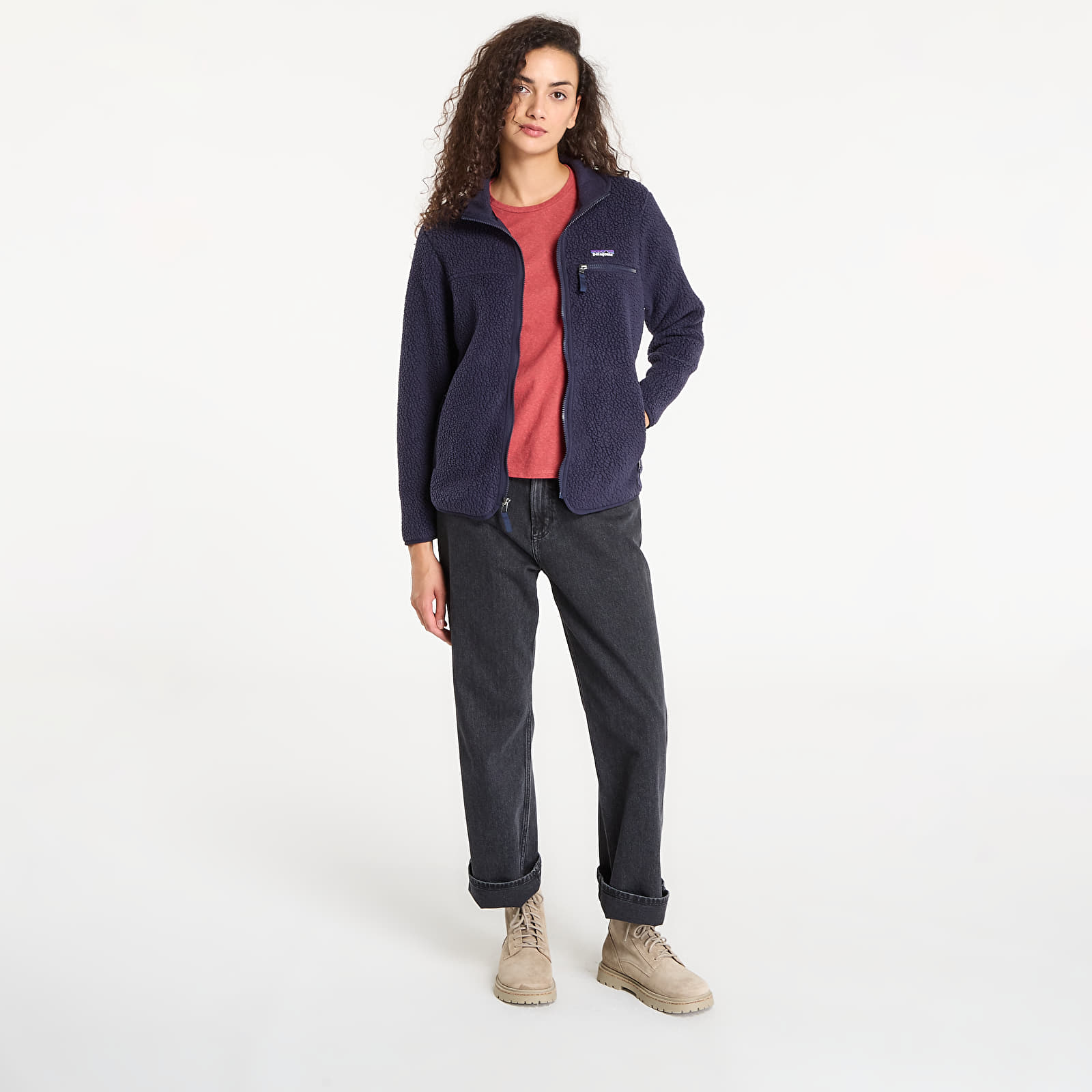 Jakker Pataognia W's Retro Pile Jacket Sunken Blue