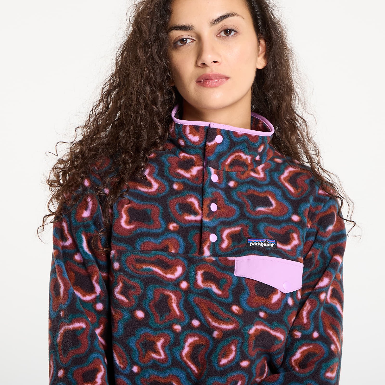 Hættetrøjer og sweatshirts Pataognia W's LW Synch Snap-T P/O Soft Spirea: Dried Vanilla