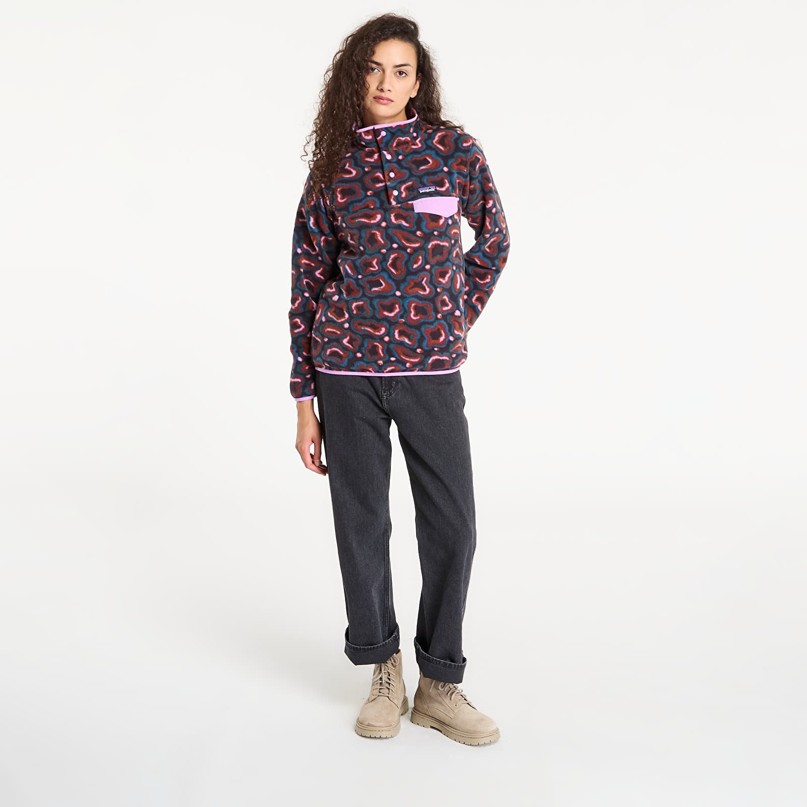 Hættetrøjer og sweatshirts Pataognia W's LW Synch Snap-T P/O Soft Spirea: Dried Vanilla