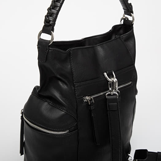 NWT Desigual Black Faux Leather Convertible Backpack Desigual Flower Embossed Faux Leather Backpack in Black | Lyst main image 3