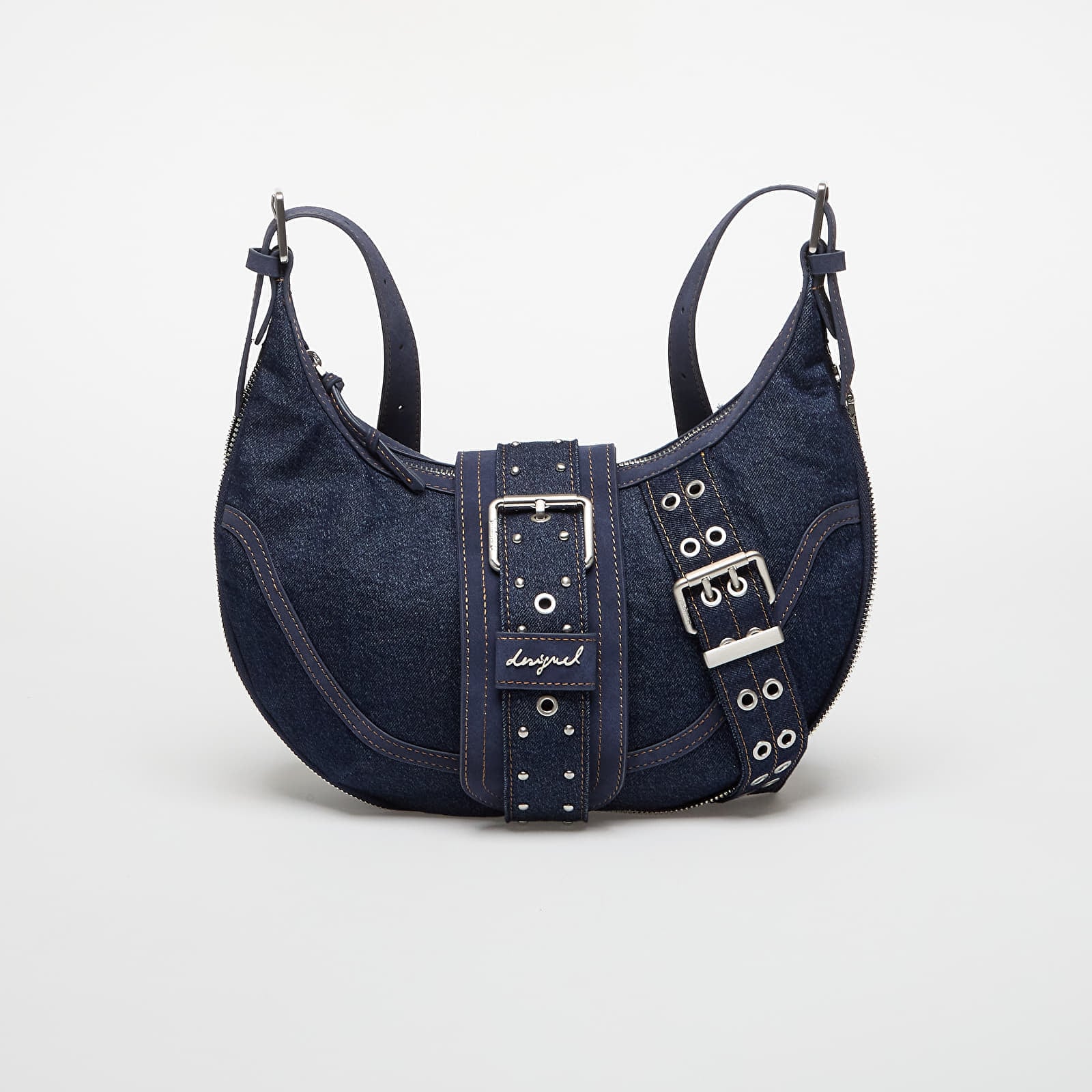 Desigual Medium Denim Handbag Denim Dark Blue Universal