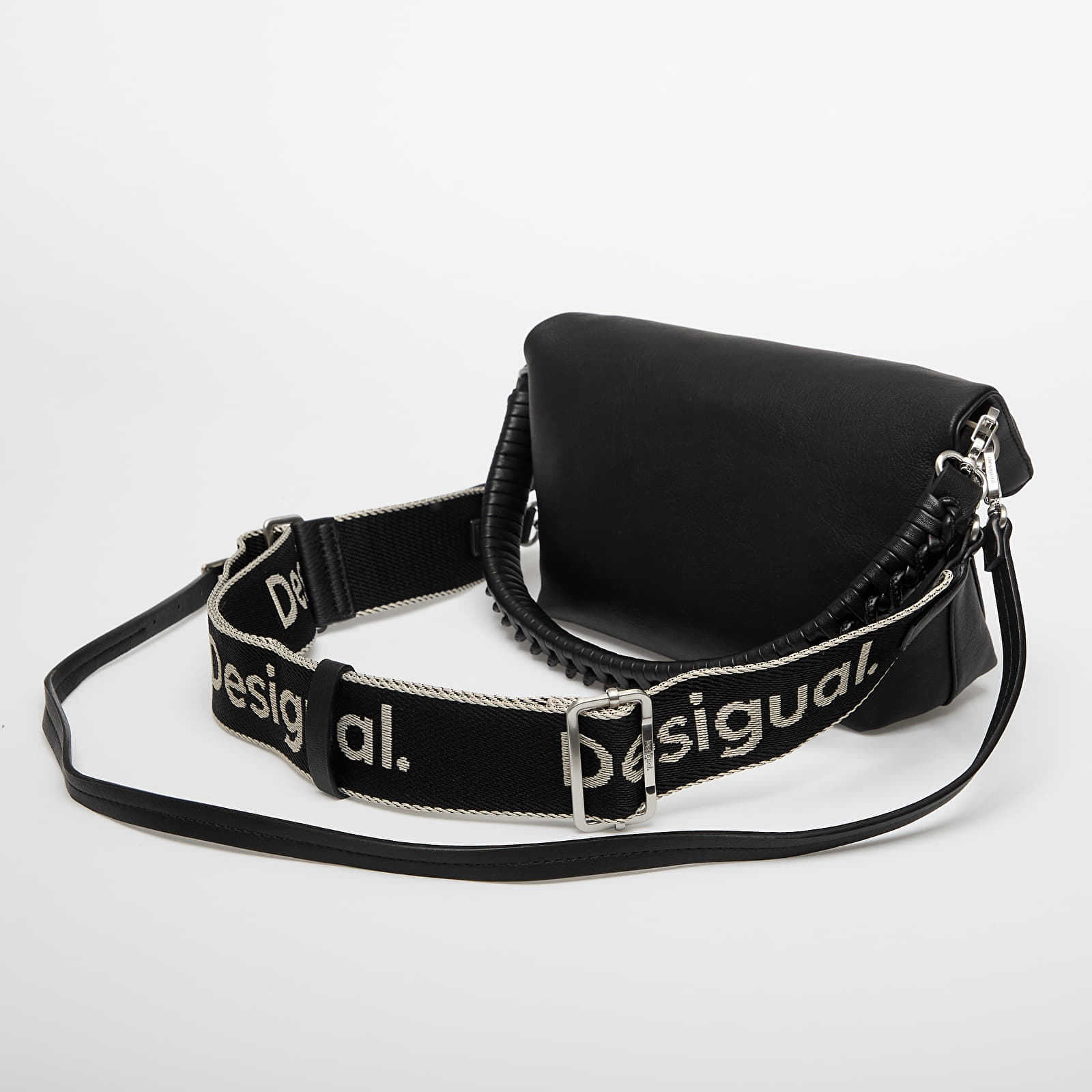 Håndtasker Desigual Medium 3D Logo Shoulder Bag Black