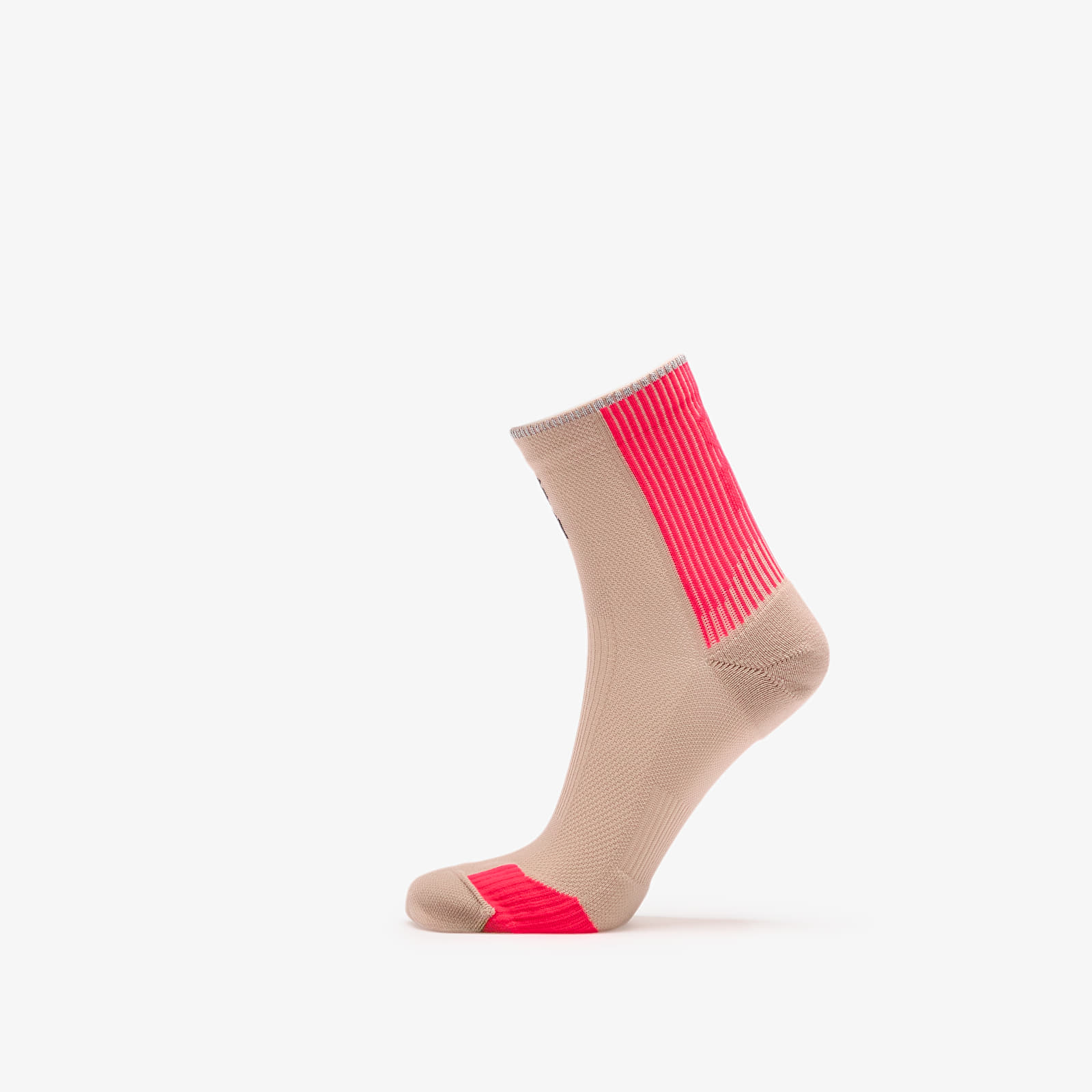 Men's socks On Performance Run Sock Mid Desert/ Pink