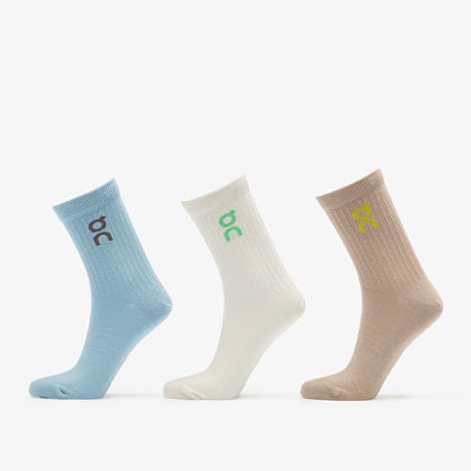 On Logo Sock High 3-Pack Desert/ Wash