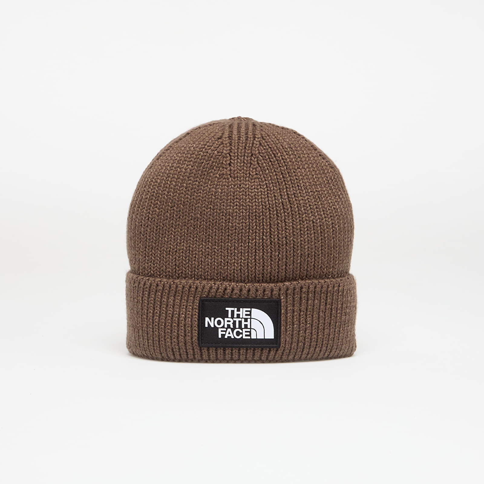Chapéus de homem The North Face Tnf Logo Box Cuffed Beanie Smokey Brown