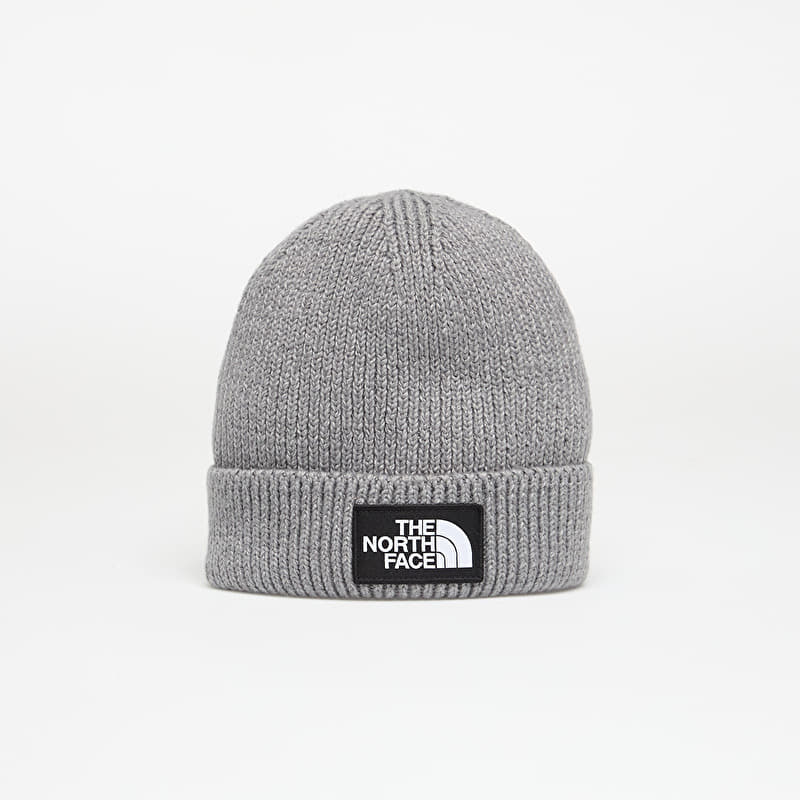 Kapa The North Face Tnf Logo Box Cuffed Beanie Grey Heather