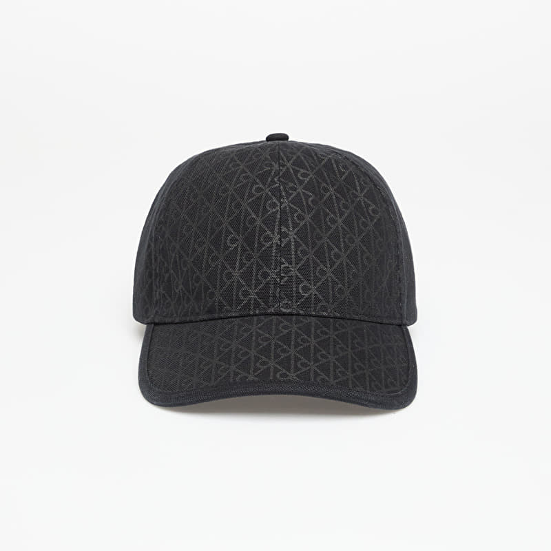 Capac Calvin Klein Emblem Print W Leather Cap Black
