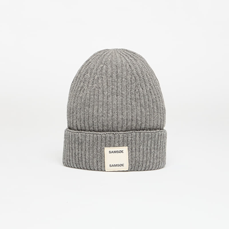 Mössa Samsøe Samsøe W Beanie Dark Grey Melange