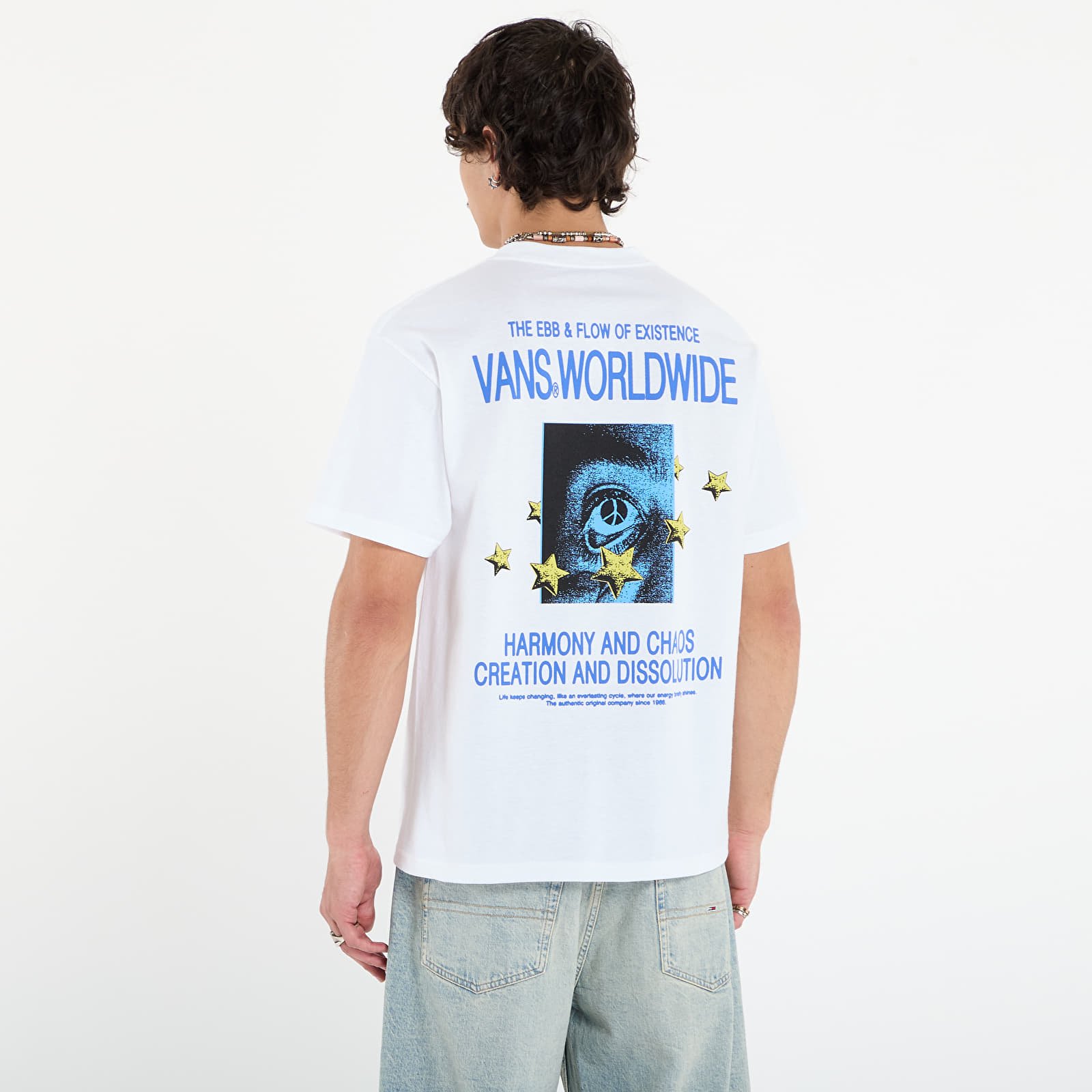Magliette da uomo Vans Chaos SS Tee White