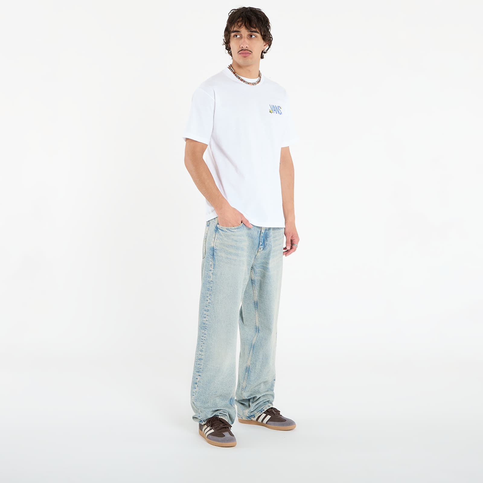 Magliette da uomo Vans Chaos SS Tee White