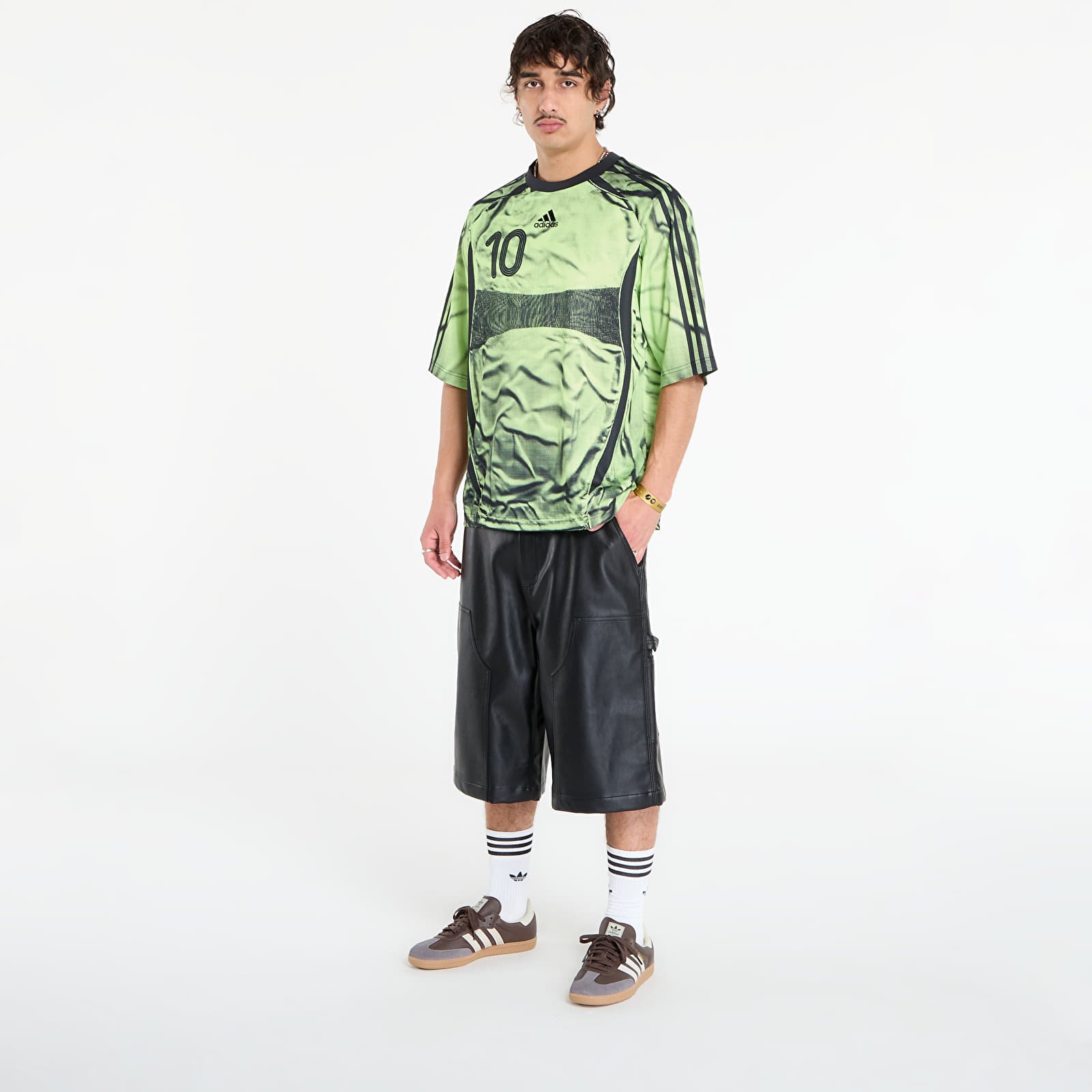 T-shirts de homem adidas Adilenium Season 4 Teamgeist Printed Jersey Pulse Lime