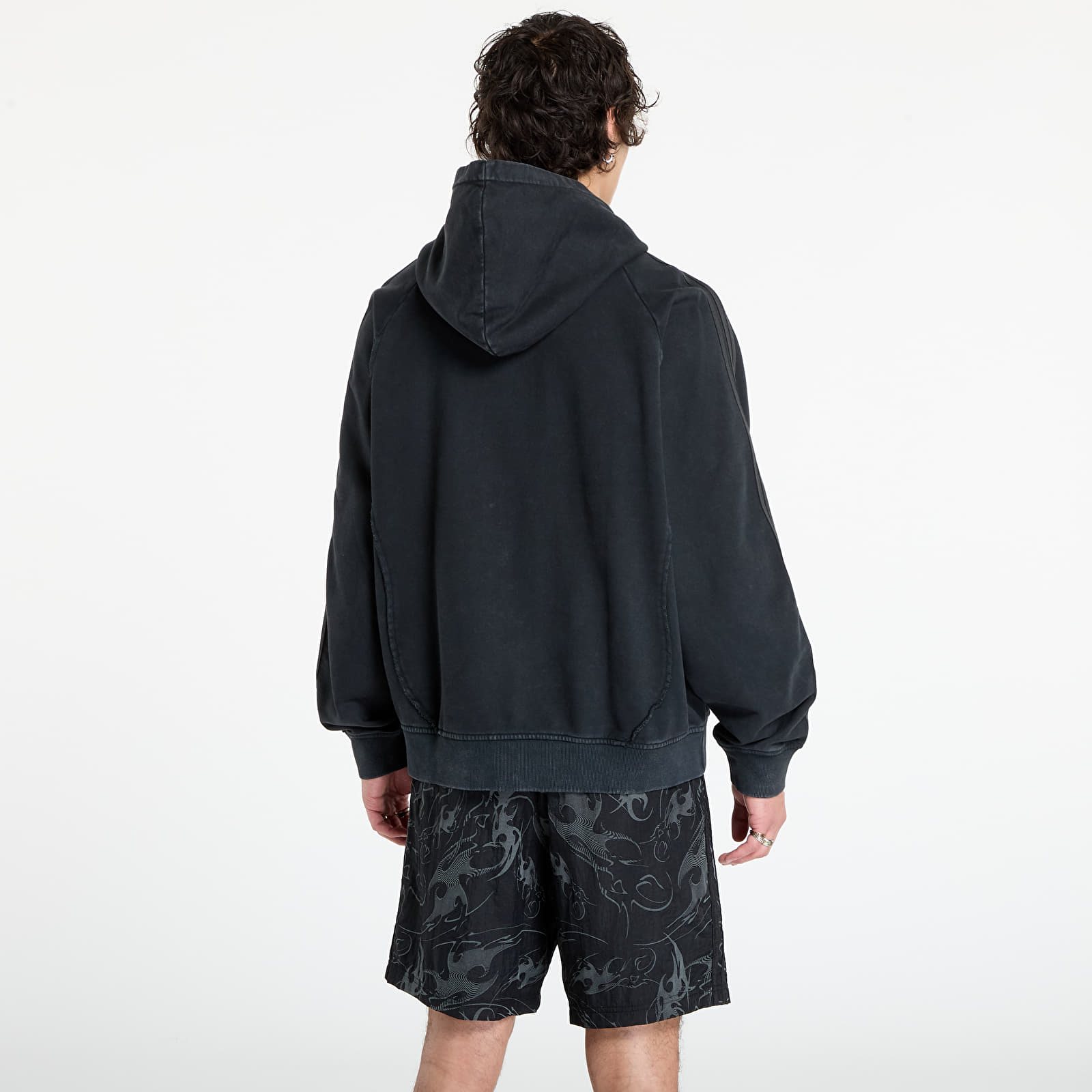 Sudaderas con capucha para hombre adidas Adilenium Season 4 Teamgeist Full-Zip Hoodie Black
