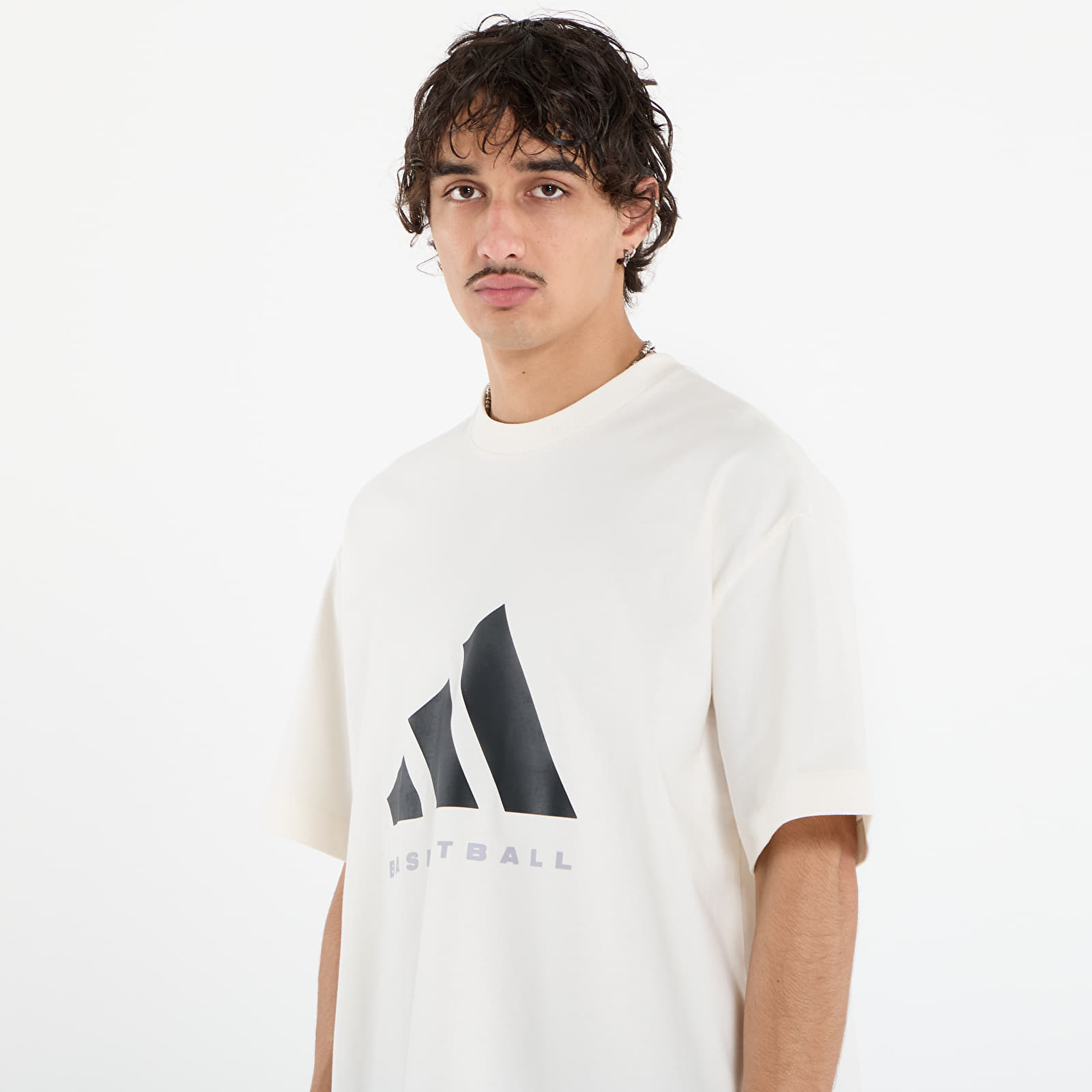 Men's T-shirts adidas Basketball T-Shirt Chalk White