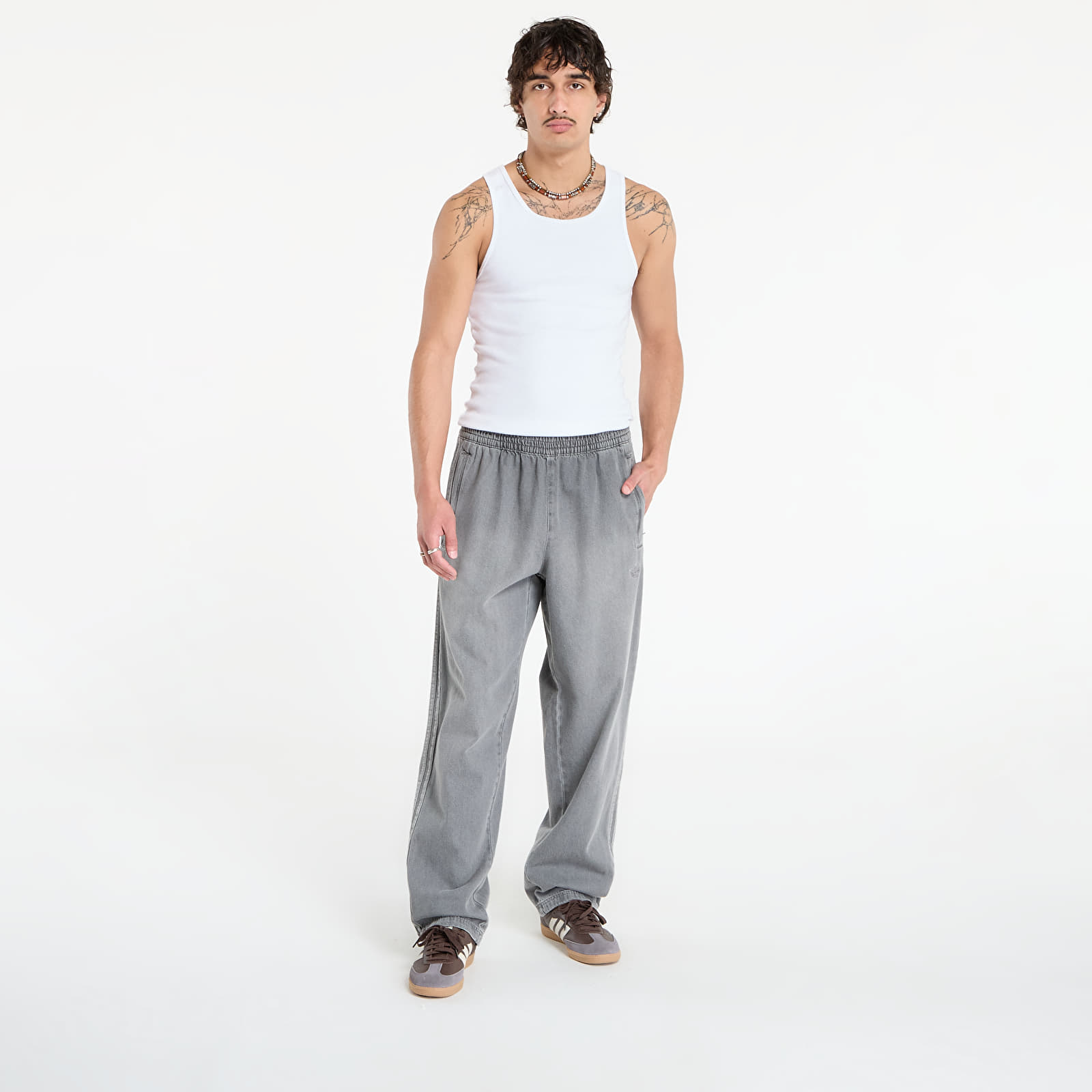Vaqueros para hombre adidas Denim Trackpant Light Denim