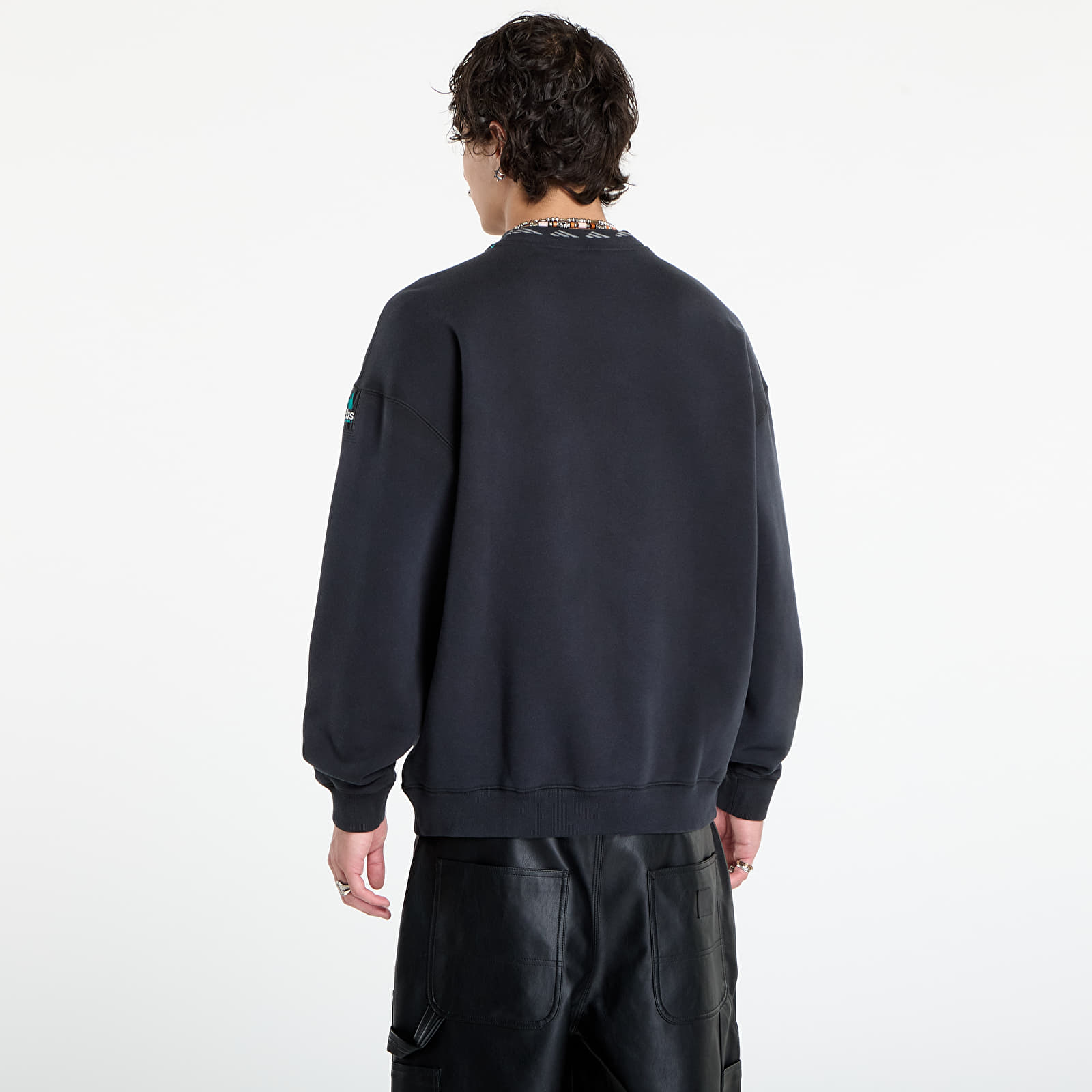 Sudaderas con capucha para hombre adidas Equipment Reflective Embroidery Crew Black