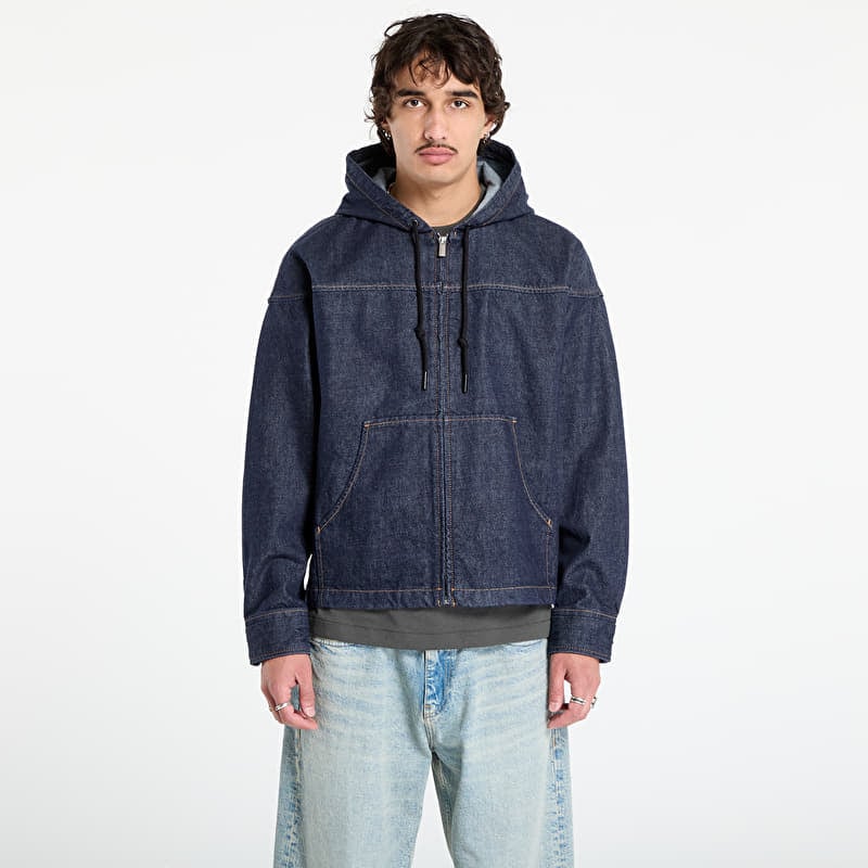 Veste Calvin Klein Jeans Denim Zip Front Hood Jacket Blue