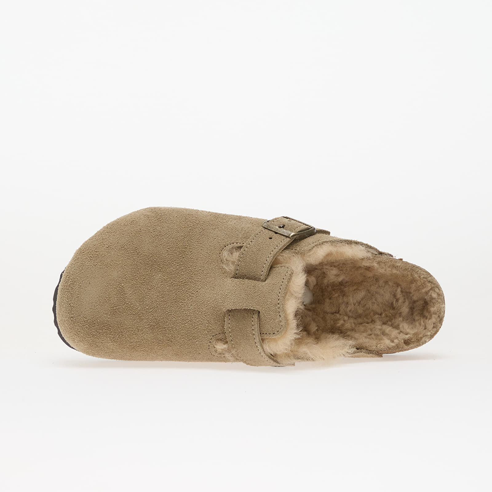 Men's sneakers and shoes Birkenstock Boston Shearling Suede Leather/ Fur Taupe