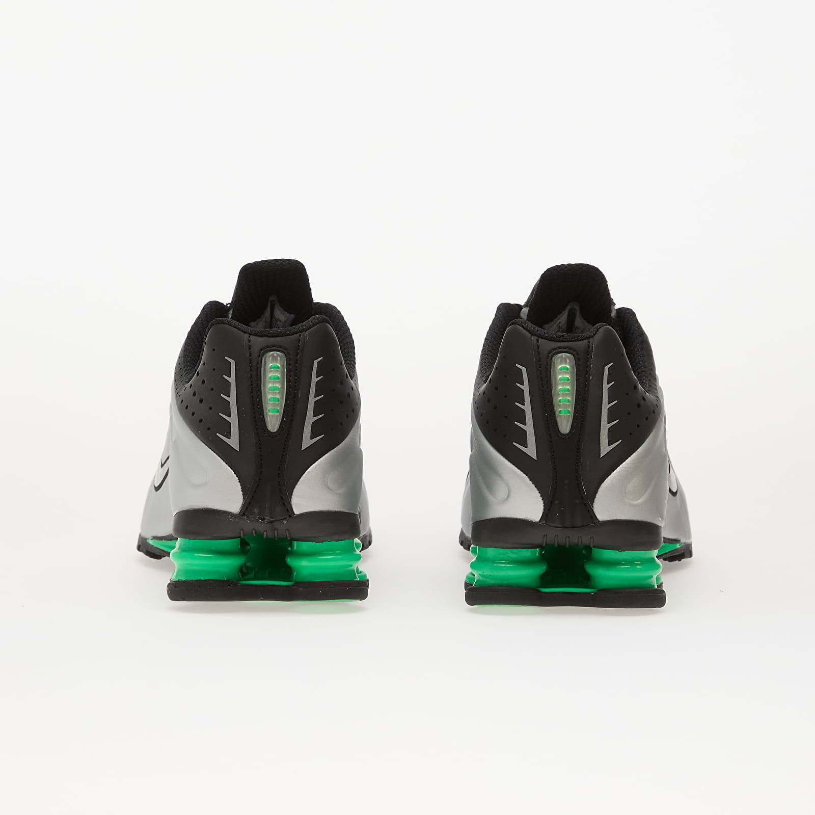 Чоловіче взуття Nike Shox R4 Mtlc Silver/ Mtlc Silver-Black-Green Shock