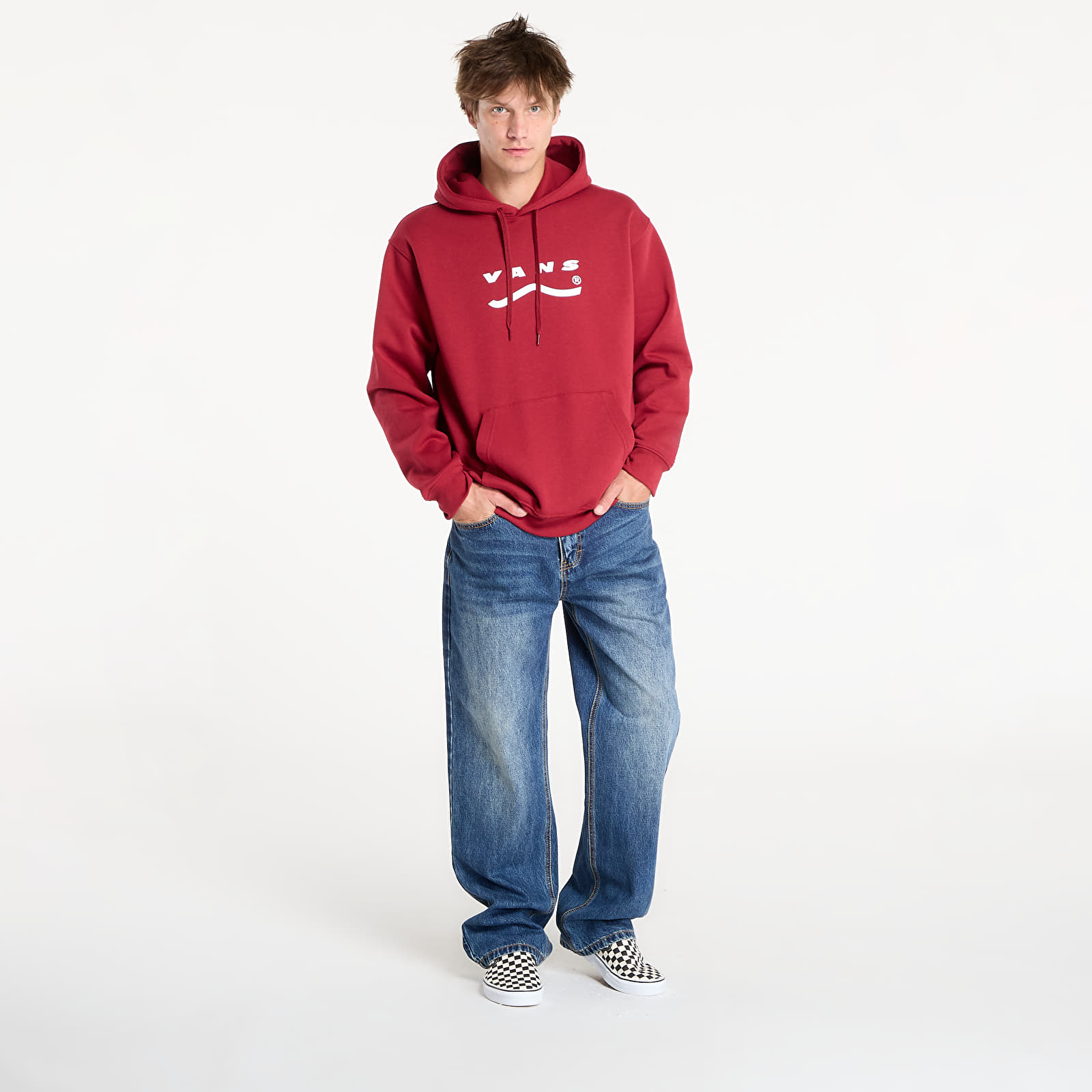 Суичърти Vans Deteremined Pullover Bordeaux