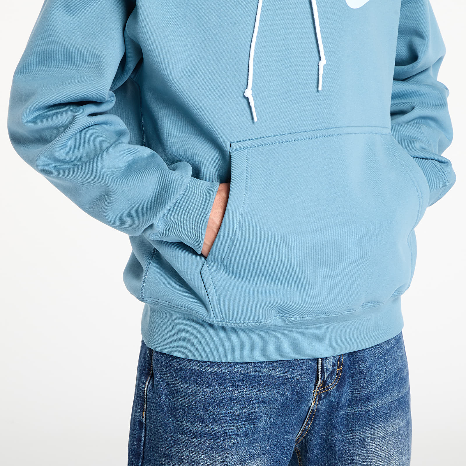 Мъжки суичъри Nike Solo Swoosh Men's Fleece Hoodie Smokey Blue