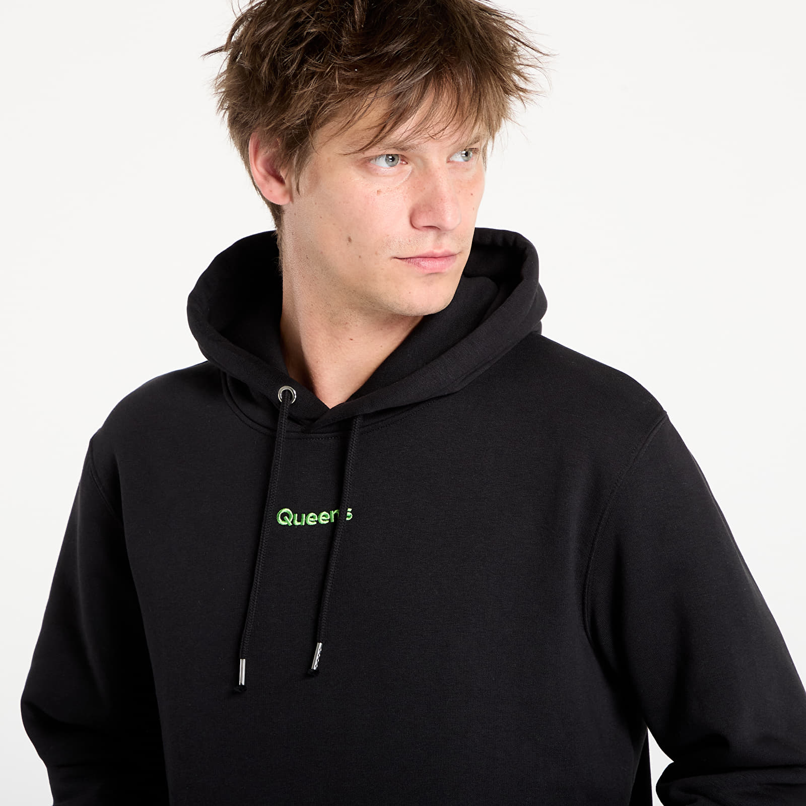 Hanorace Queens Basic Hoodie Black
