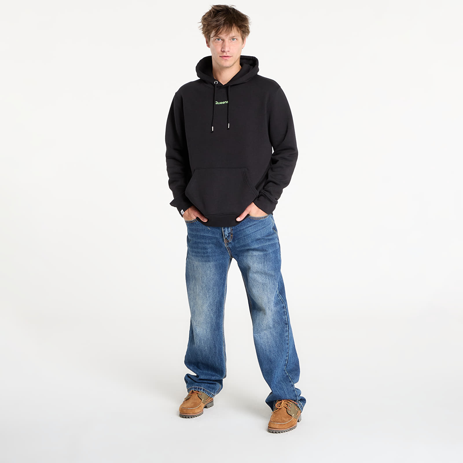 Hanorace Queens Basic Hoodie Black