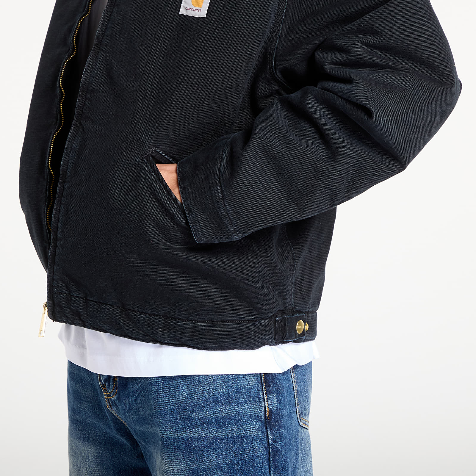 Якета Carhartt WIP OG Detroit Jacket Black/ Black Stone Canvas