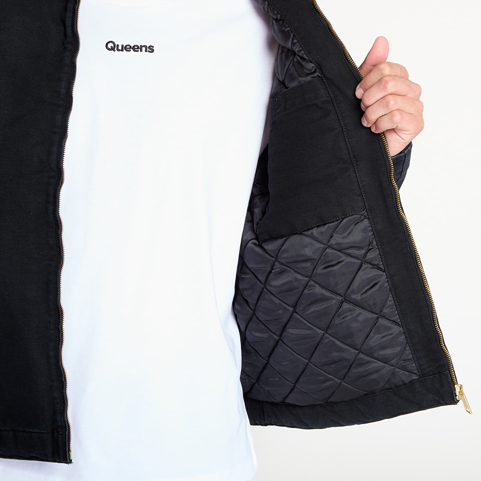 Якета Carhartt WIP OG Detroit Jacket Black/ Black Stone Canvas