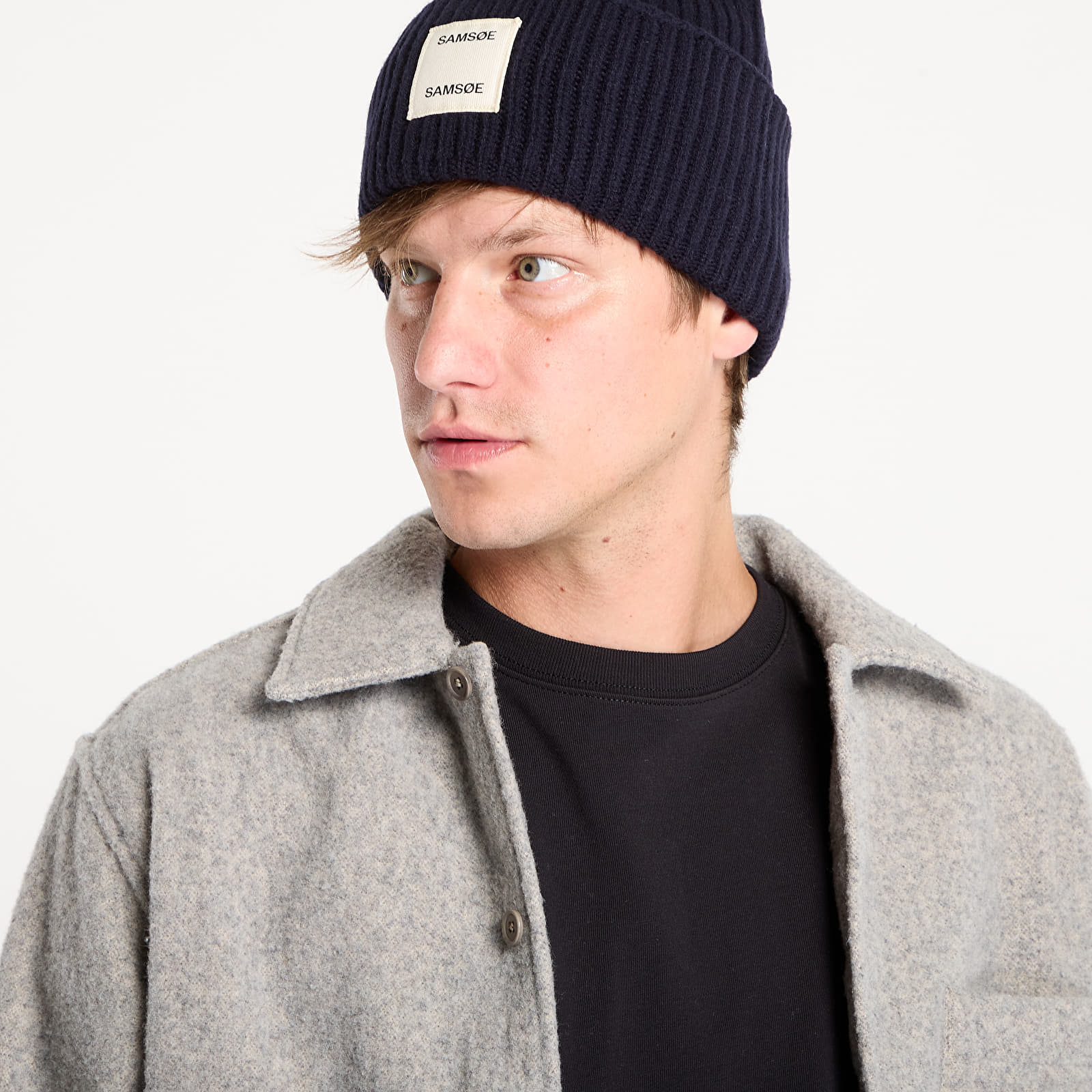 Якета Samsøe Samsøe Sadamon Jj Overshirt Elephant Skin