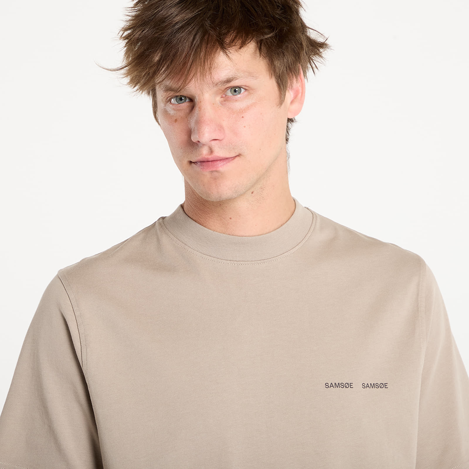 T-Shirts Samsøe Samsøe Norsbro T-Shirt Elephant Skin
