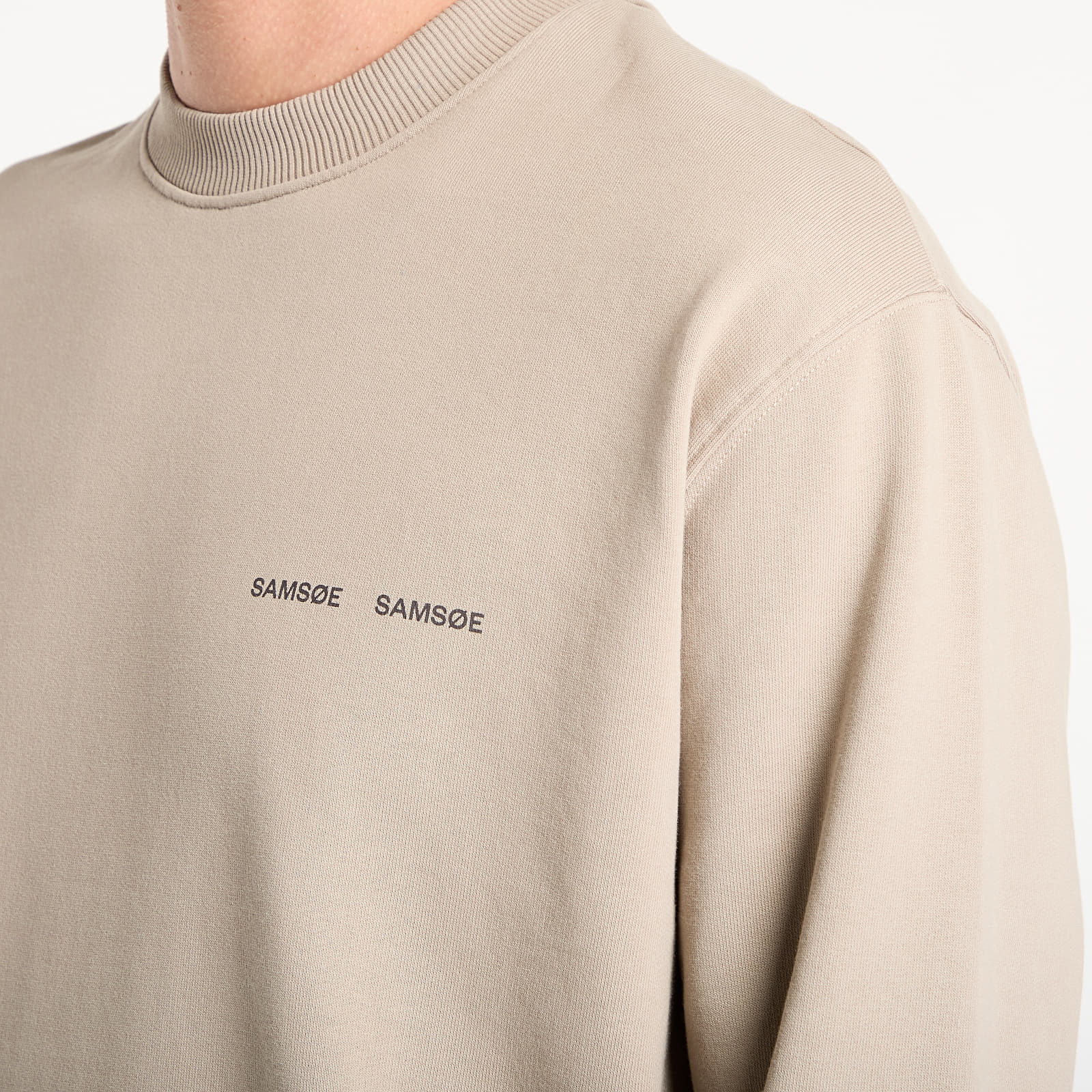 Суичърти Samsøe Samsøe Norsbro Crew Neck Elephant Skin