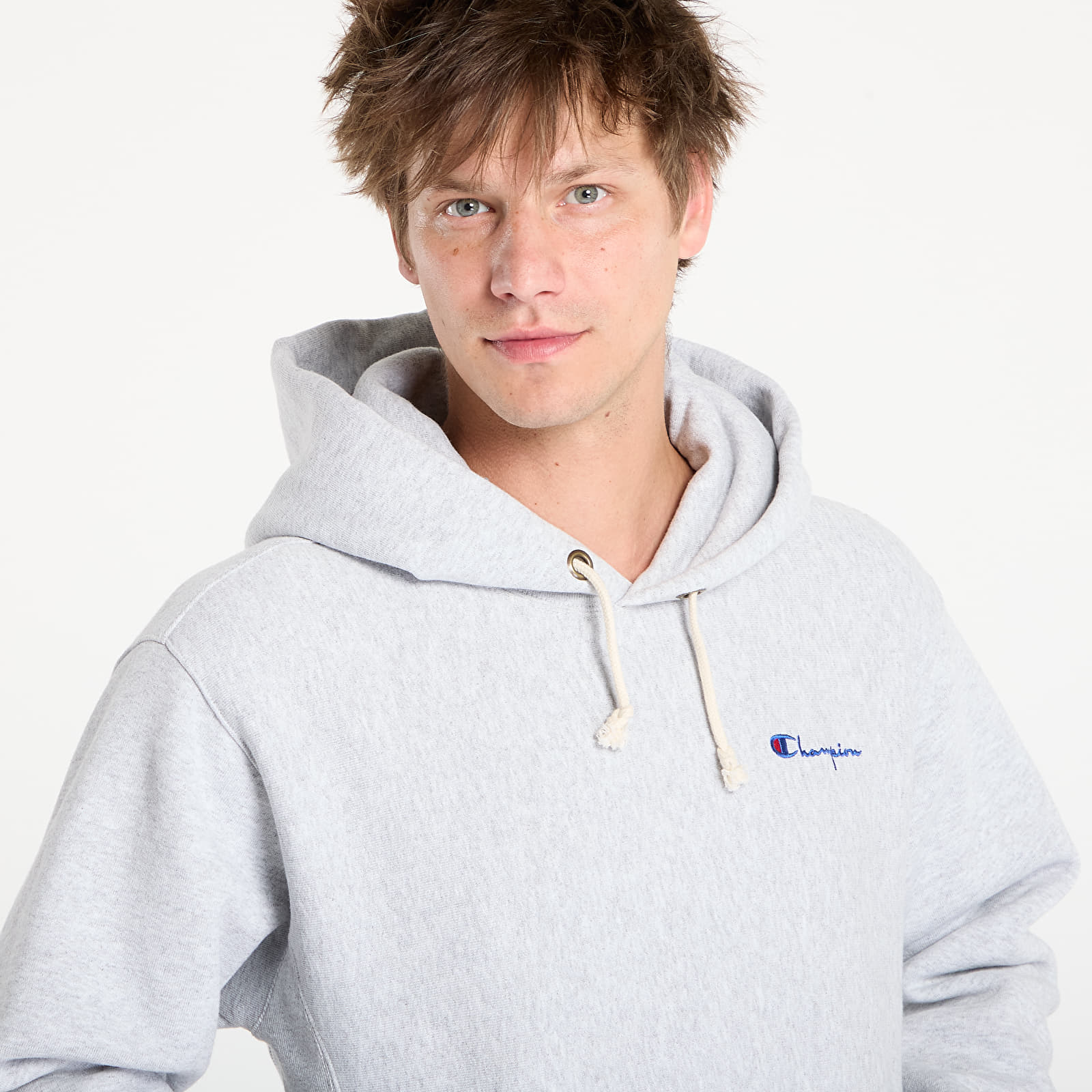Hoodies and sweatshirts  Champion Hooded Sweatshirt Melange Grey
