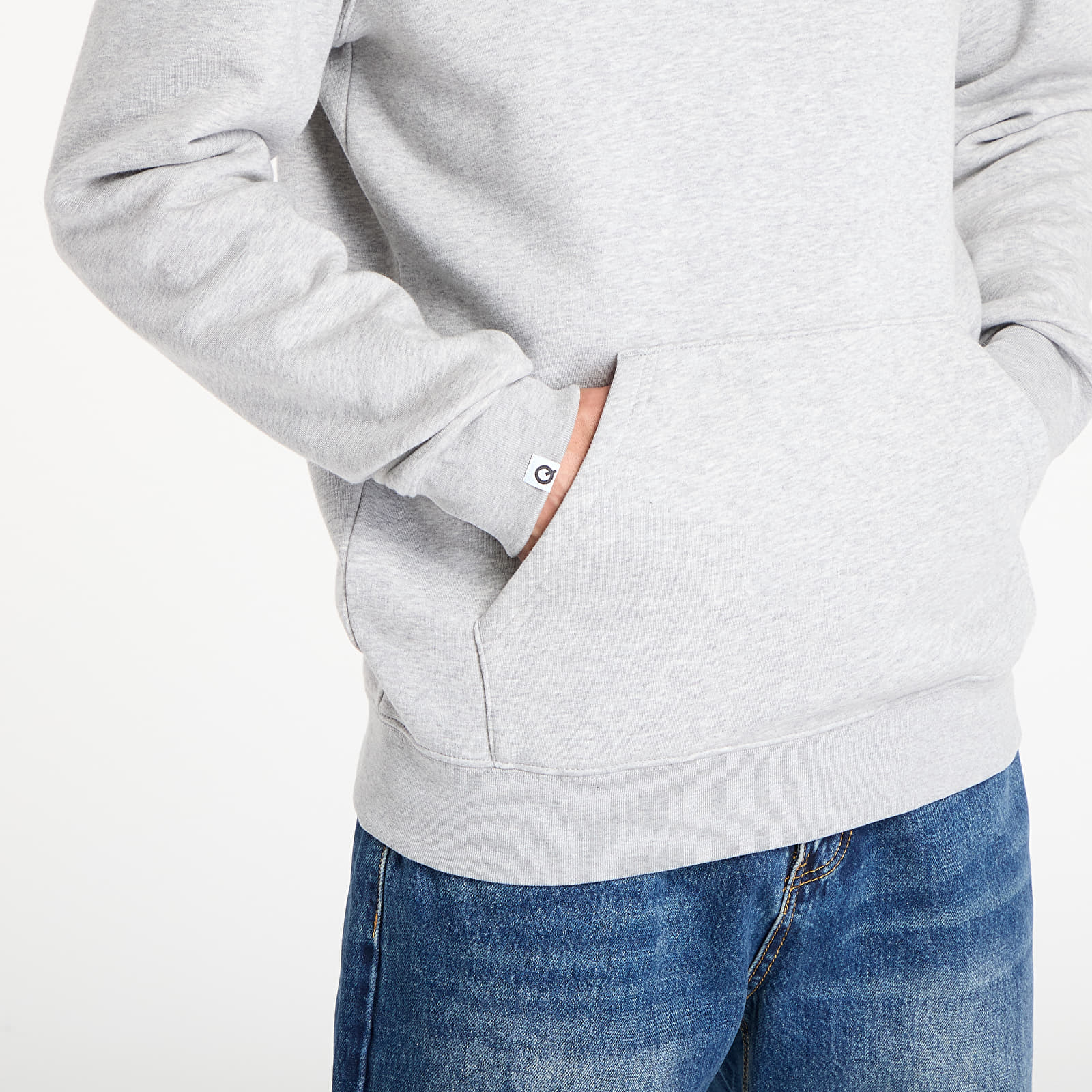 Sweatshirts Queens Basic Hoodie melange šedá