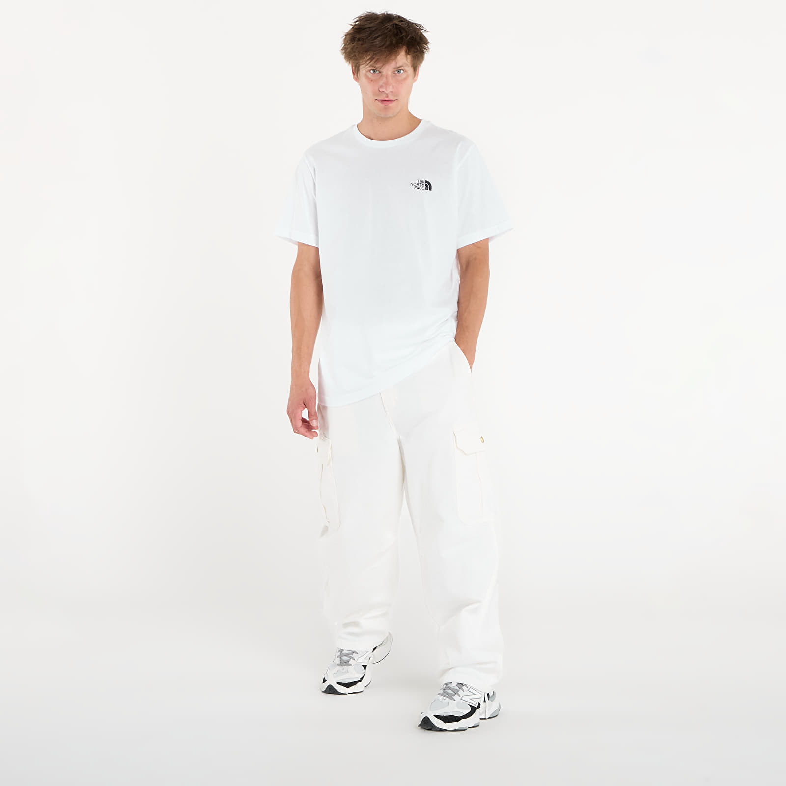 T-shirts de homem The North Face M Vertical Logo Ss Tee TNF White