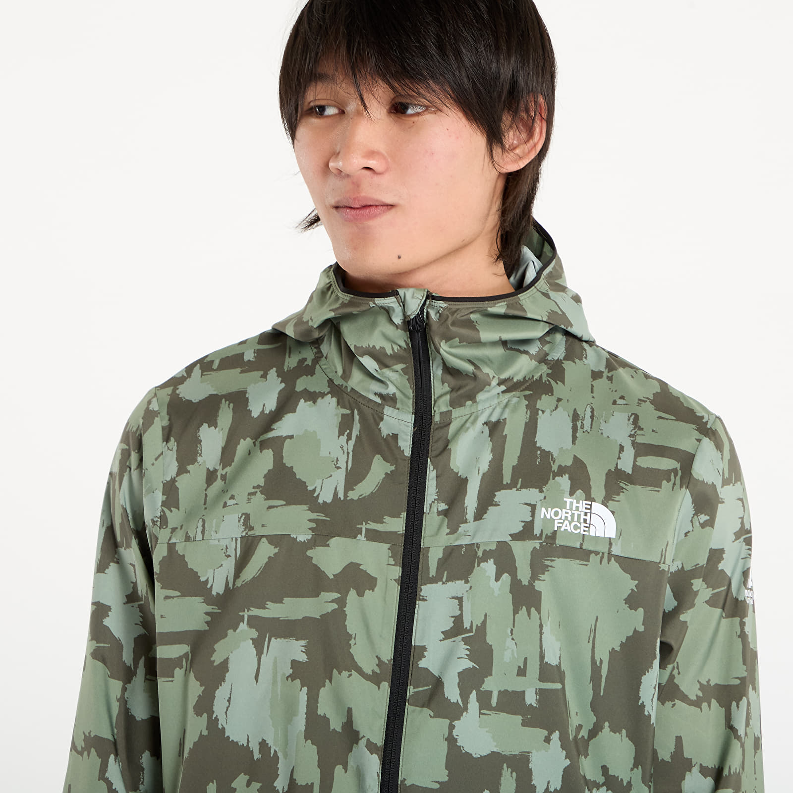 Ανδρικά σακάκια The North Face M Mountain Athletics Wind Jacket New Taupe Green Painted Mountains Print