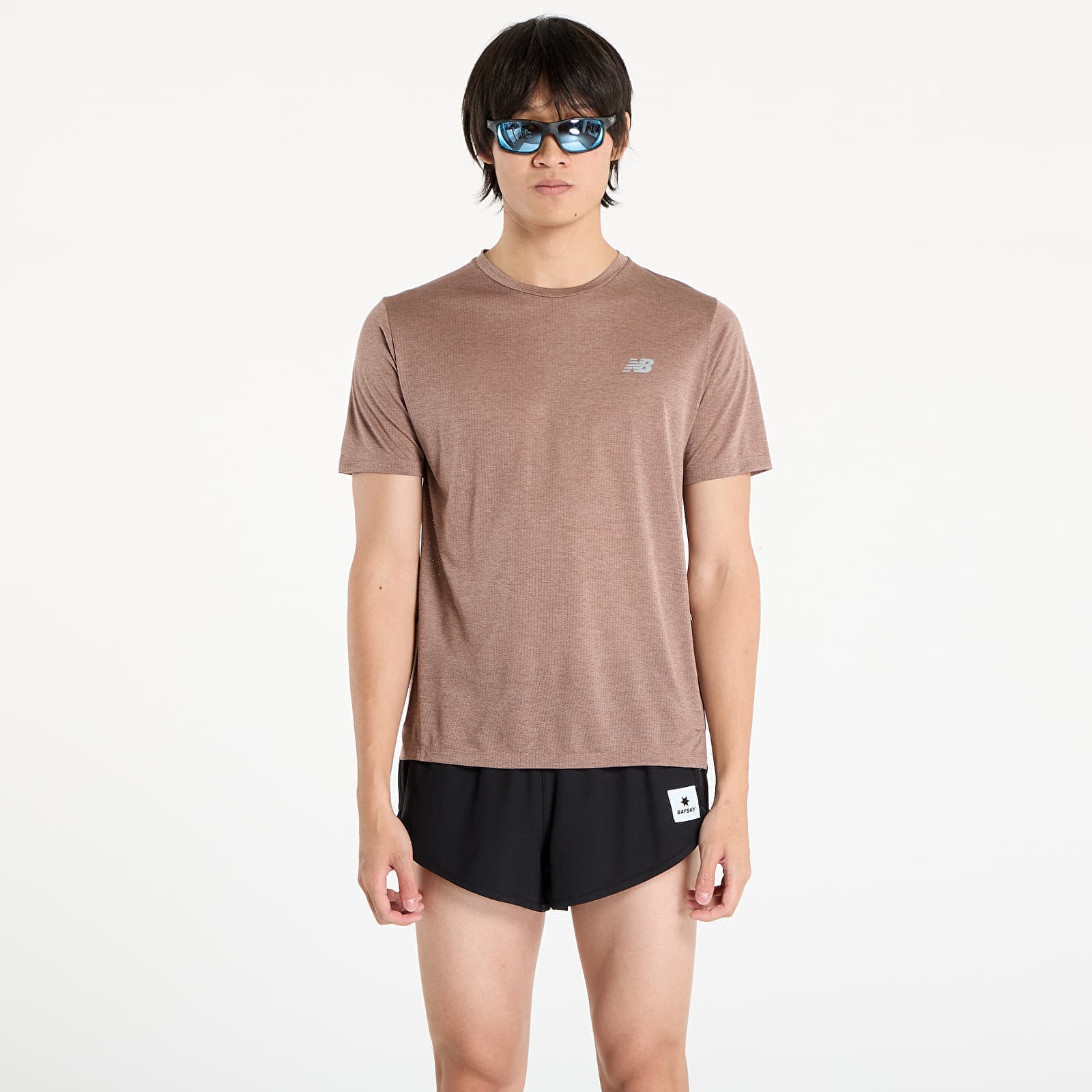 Tricou New Balance Athletics T-Shirt Earth Shadow Heather XL