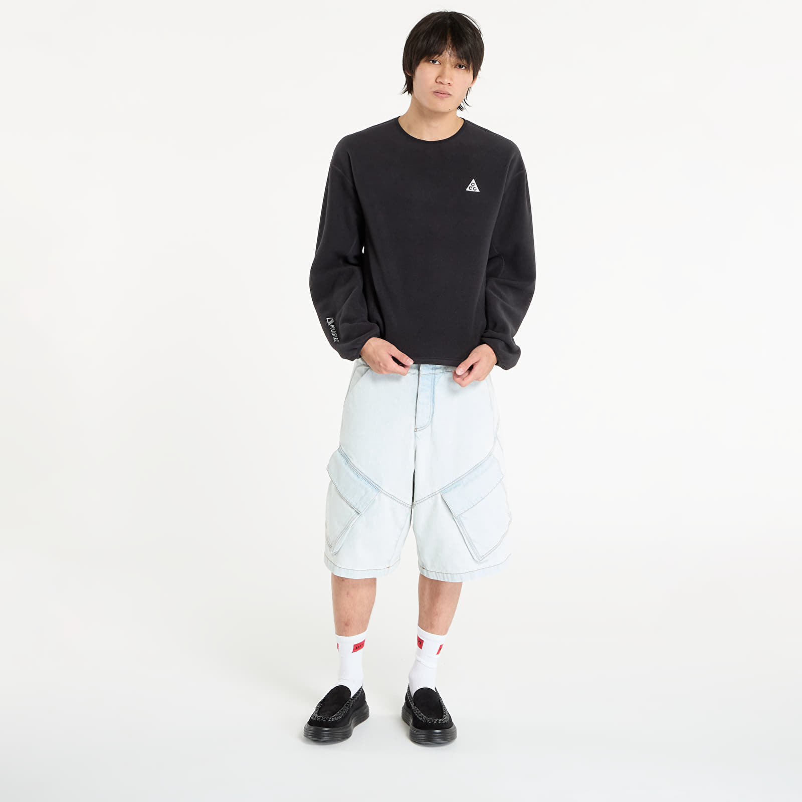 Camisolas de homem Nike ACG "Wolf Tree" Crew Black/ Anthracite/ Summit White