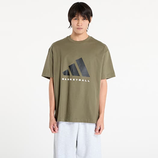 T-shirt adidas Basketball T-Shirt UNISEX Olive Strata