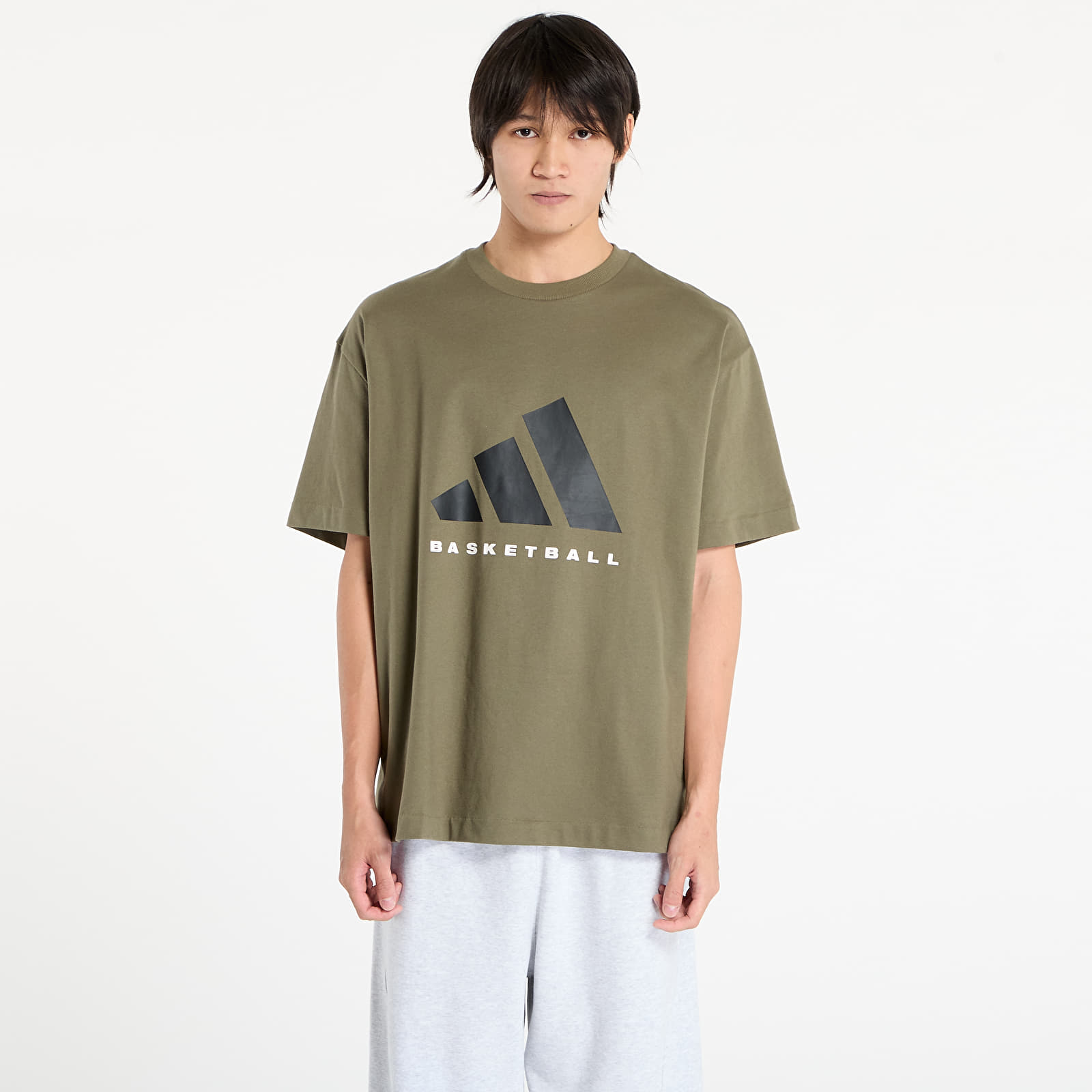 Ανδρικά μπλουζάκια adidas Basketball T-Shirt UNISEX Olive Strata