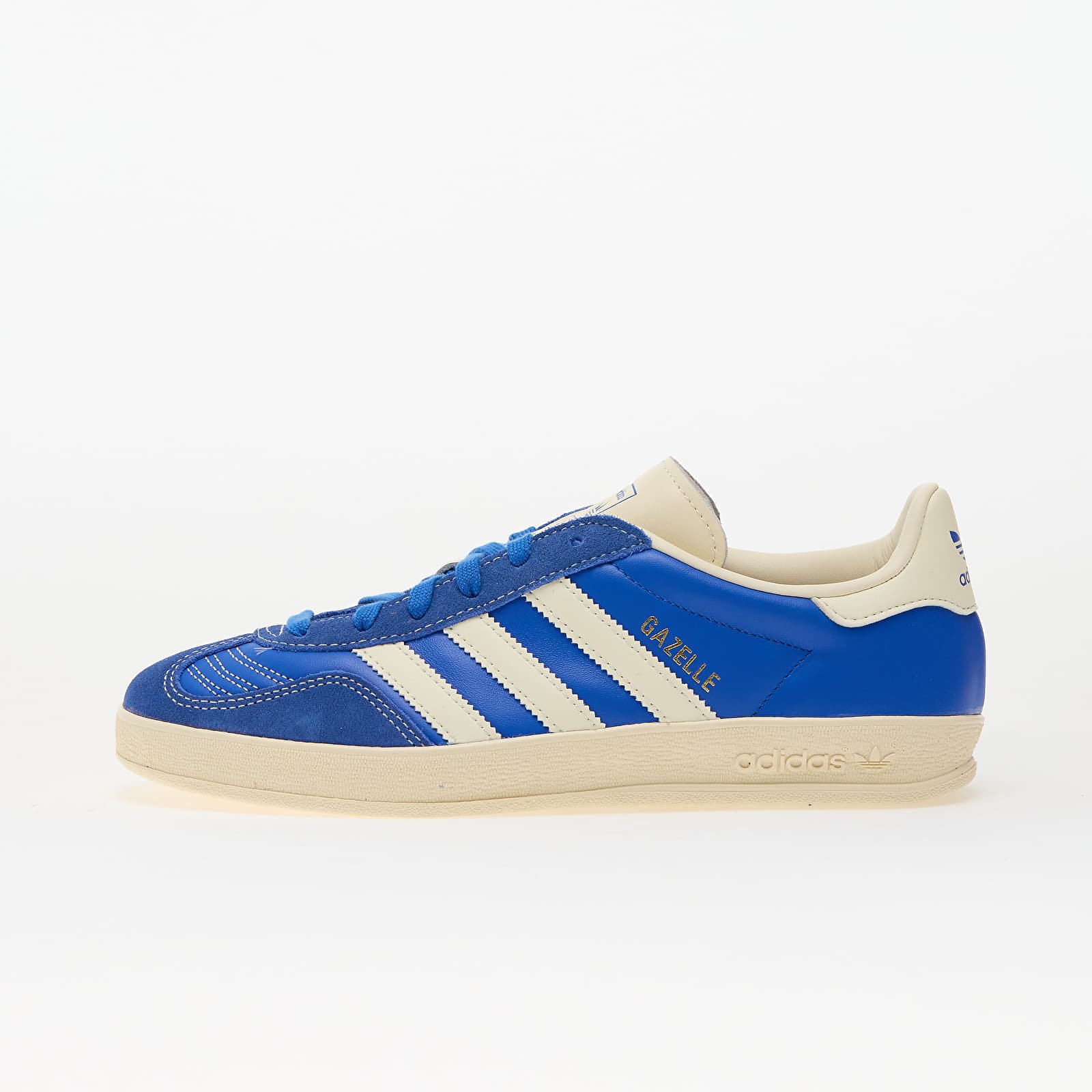 Ανδρικά παπούτσια adidas Gazelle Indoor Blue/ Crew White/ Gold Metallic