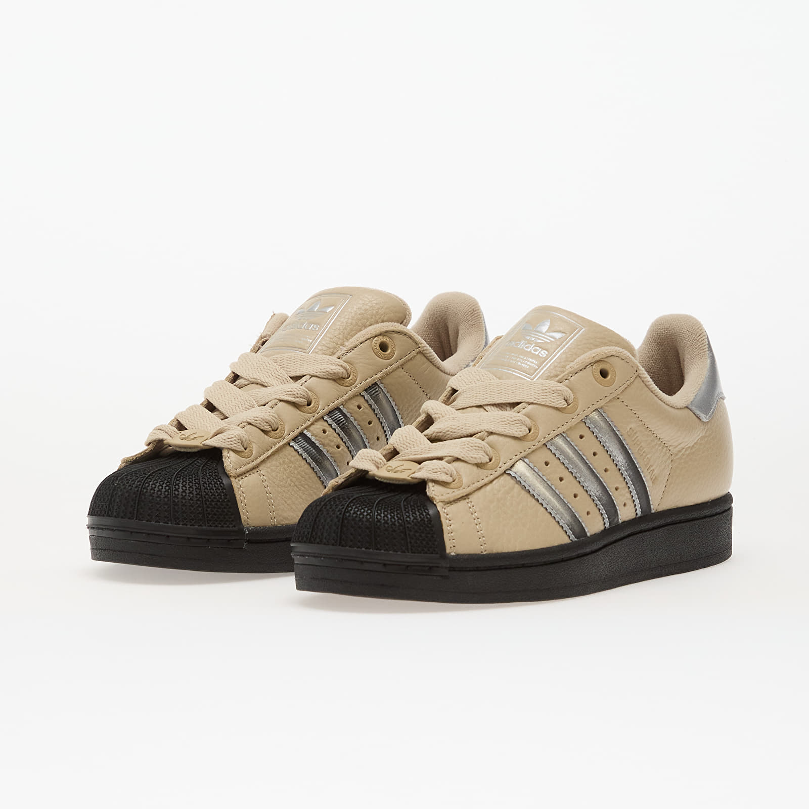 Women's sneakers and shoes adidas Superstar II W Stokha/ Silver Metallic/ Core Black
