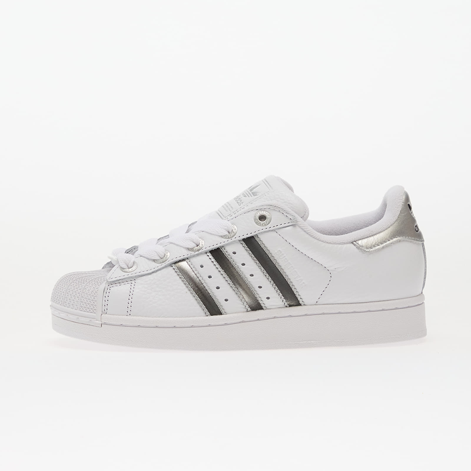 Women's sneakers and shoes adidas Superstar II W Ftw White/ Metallic Silver/ Core Black
