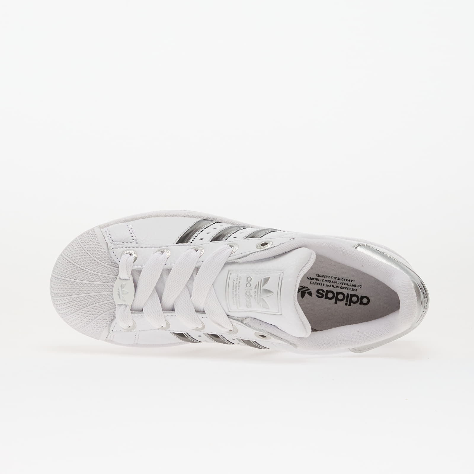 Women's sneakers and shoes adidas Superstar II W Ftw White/ Metallic Silver/ Core Black