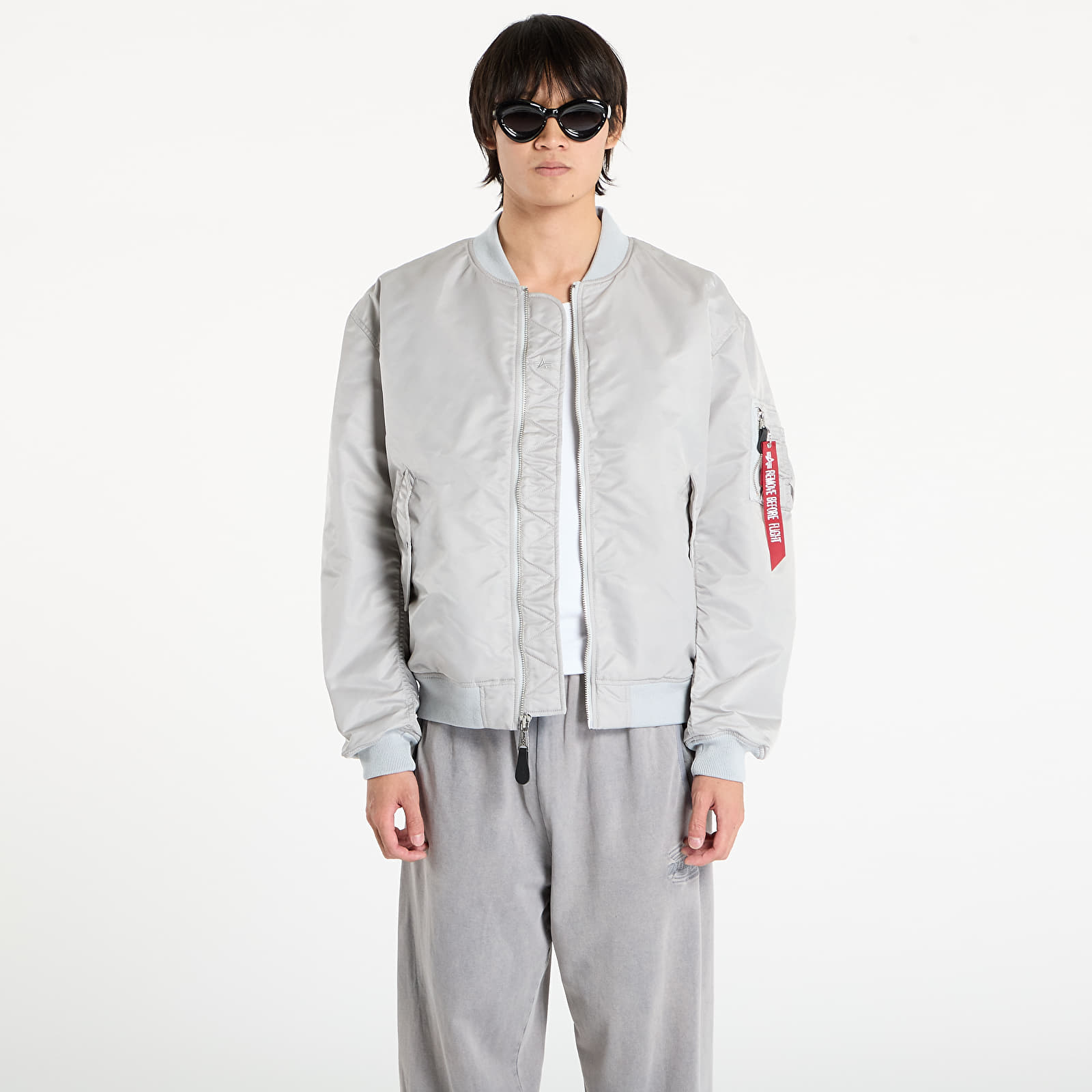 Men's bombers Alpha Industries MA-1 CS Bomber Jacket Pastel Grey