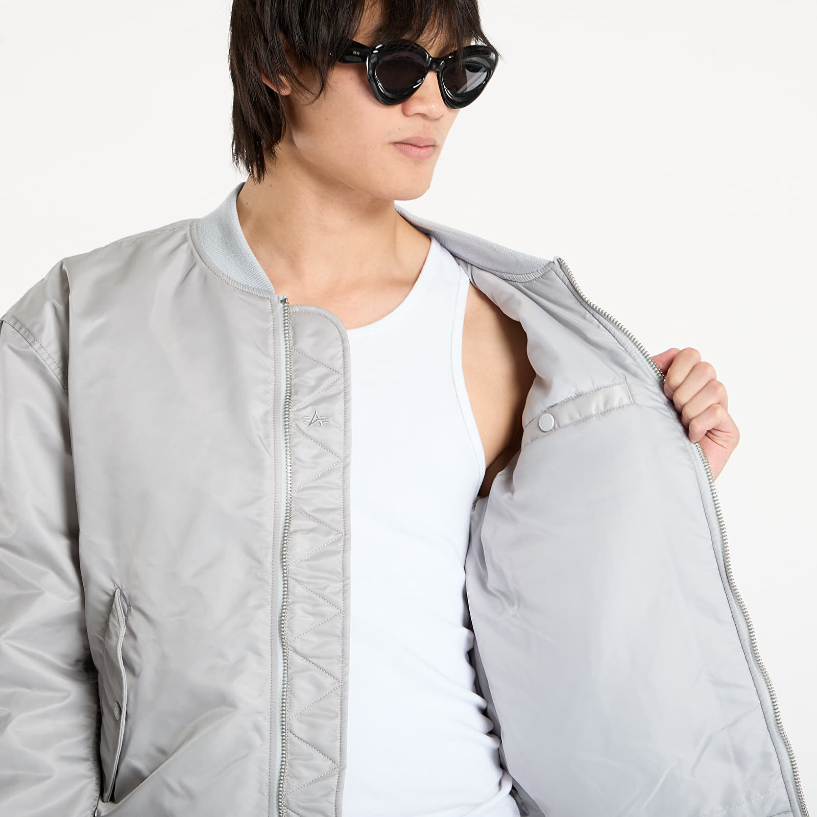 Men's bombers Alpha Industries MA-1 CS Bomber Jacket Pastel Grey